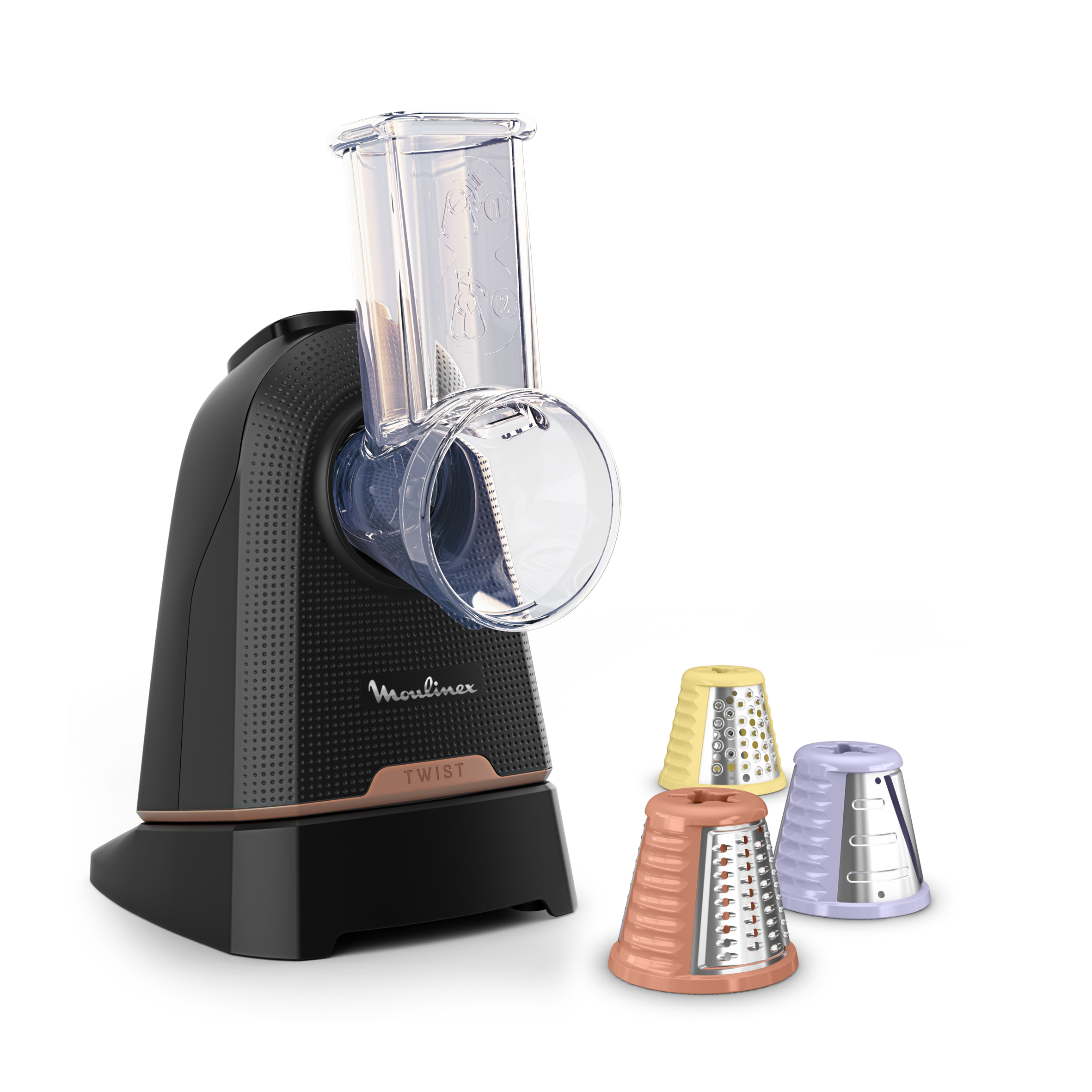 Fresh Express Twist DK8638E0 Coupe-légumes - 150W - 3 accessoires