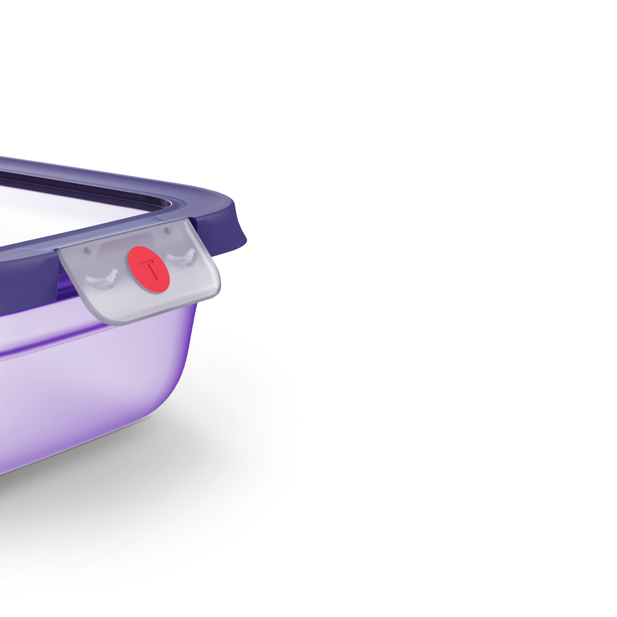 OneClick N1210910 Boîte de conservation - 1,2L - Violet