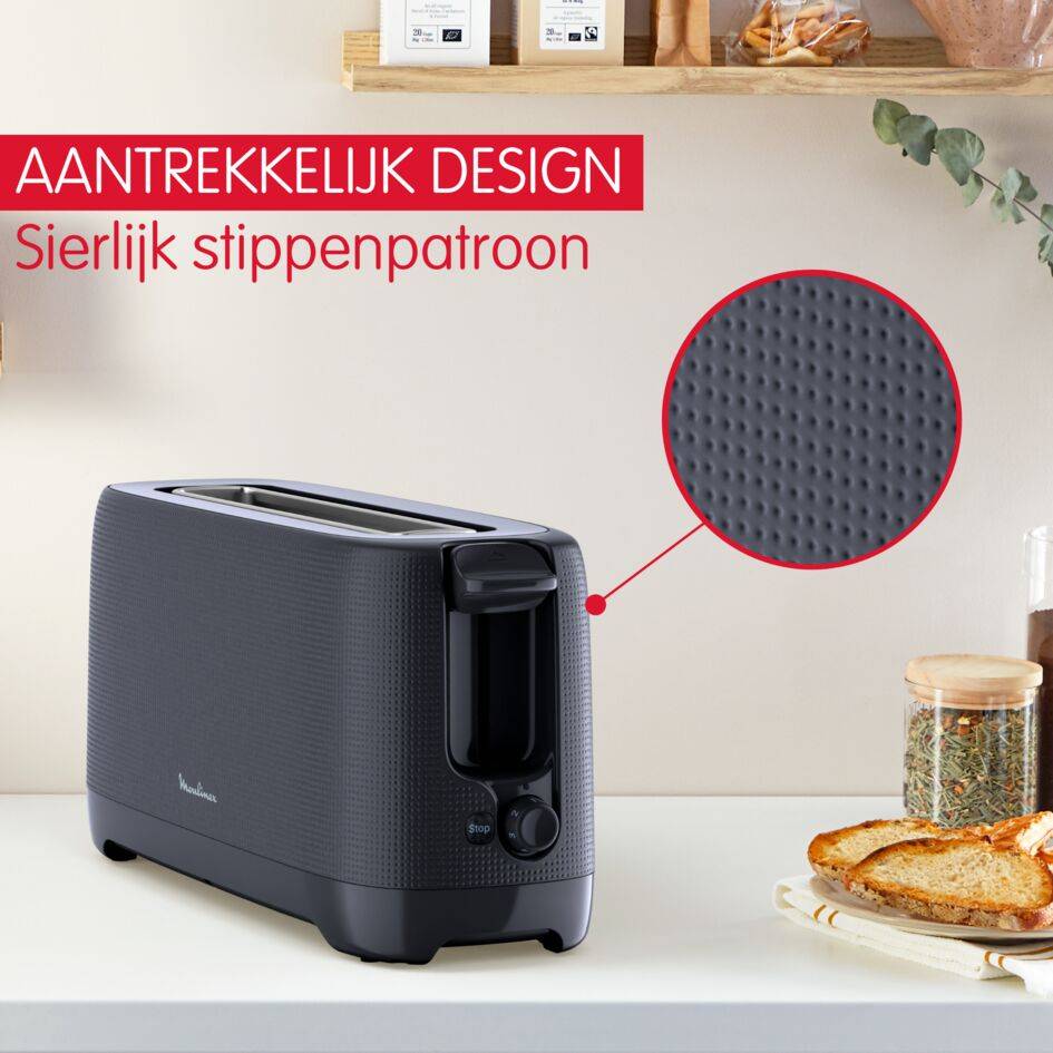 Morning broodrooster met 1 lange gleuf