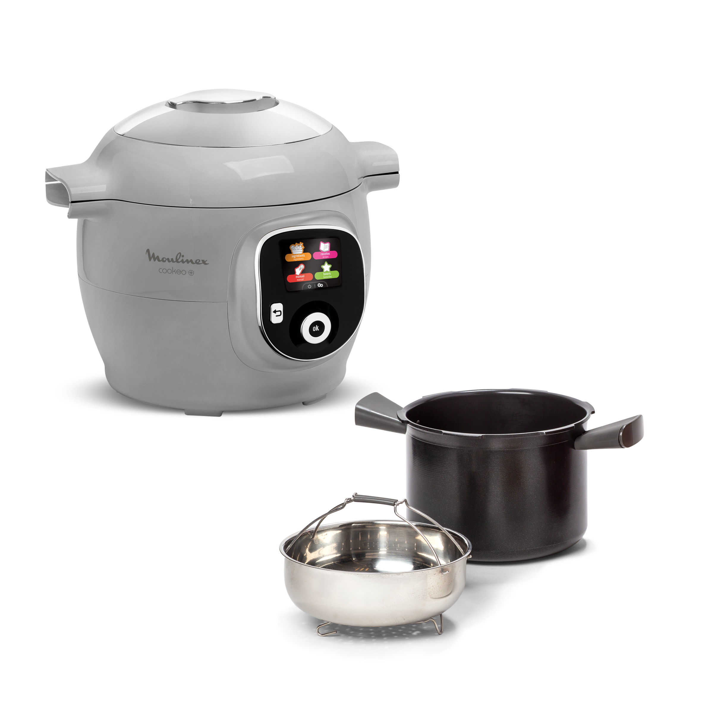 Cookeo+ CE854B10 Multicuiseur intelligent haute pression - 6 programmes - 80 recettes