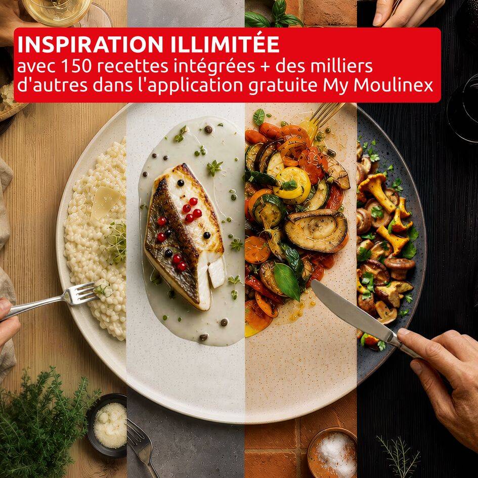 Cookeo Simplicity Terracota CE821TF0 Multicuiseur intelligent haute pression - 6 programmes - 150 recettes