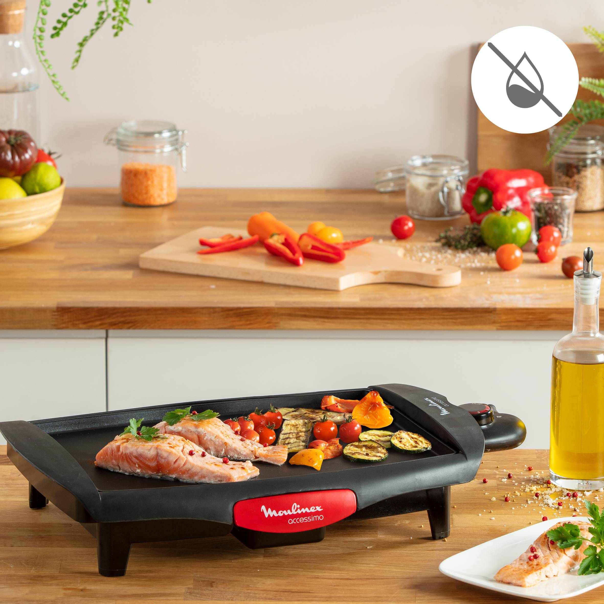 Accessimo CB560811 Plancha - 1.800W - 4 personnes