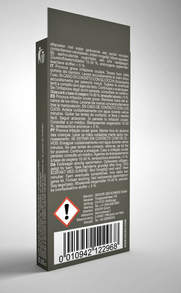 Lot de 10 pastilles nettoyantes pour machines à espresso XS300010