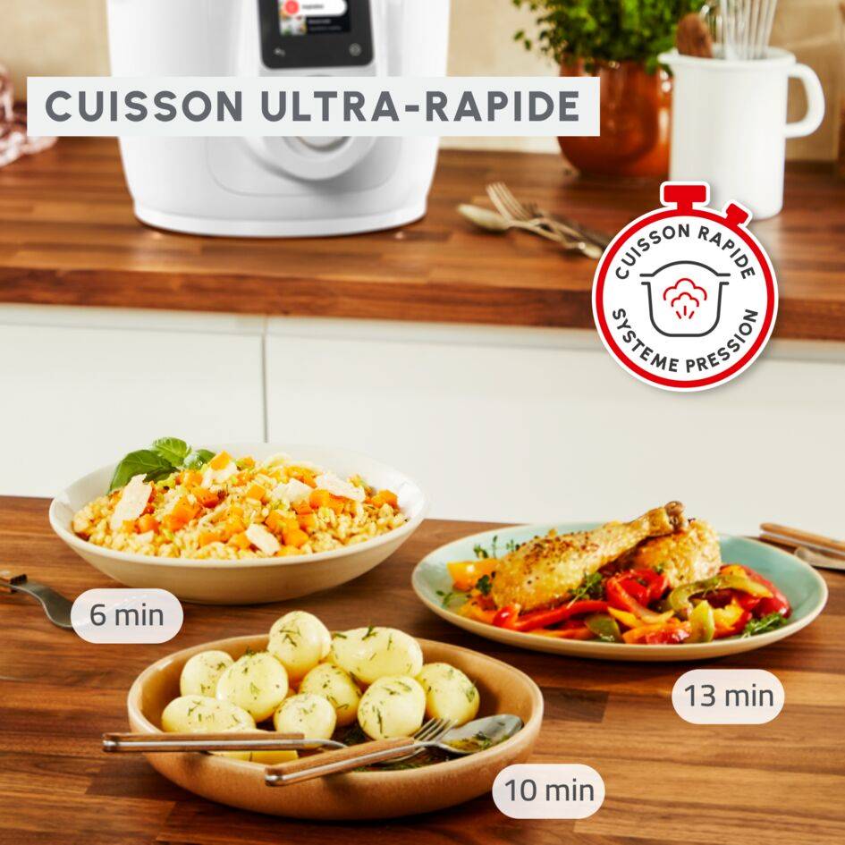 Cookeo Wifi 9-in-1 CE952110 Multicuiseur intelligent haute pression - 9 programmes - Recettes illimitées - Connecté