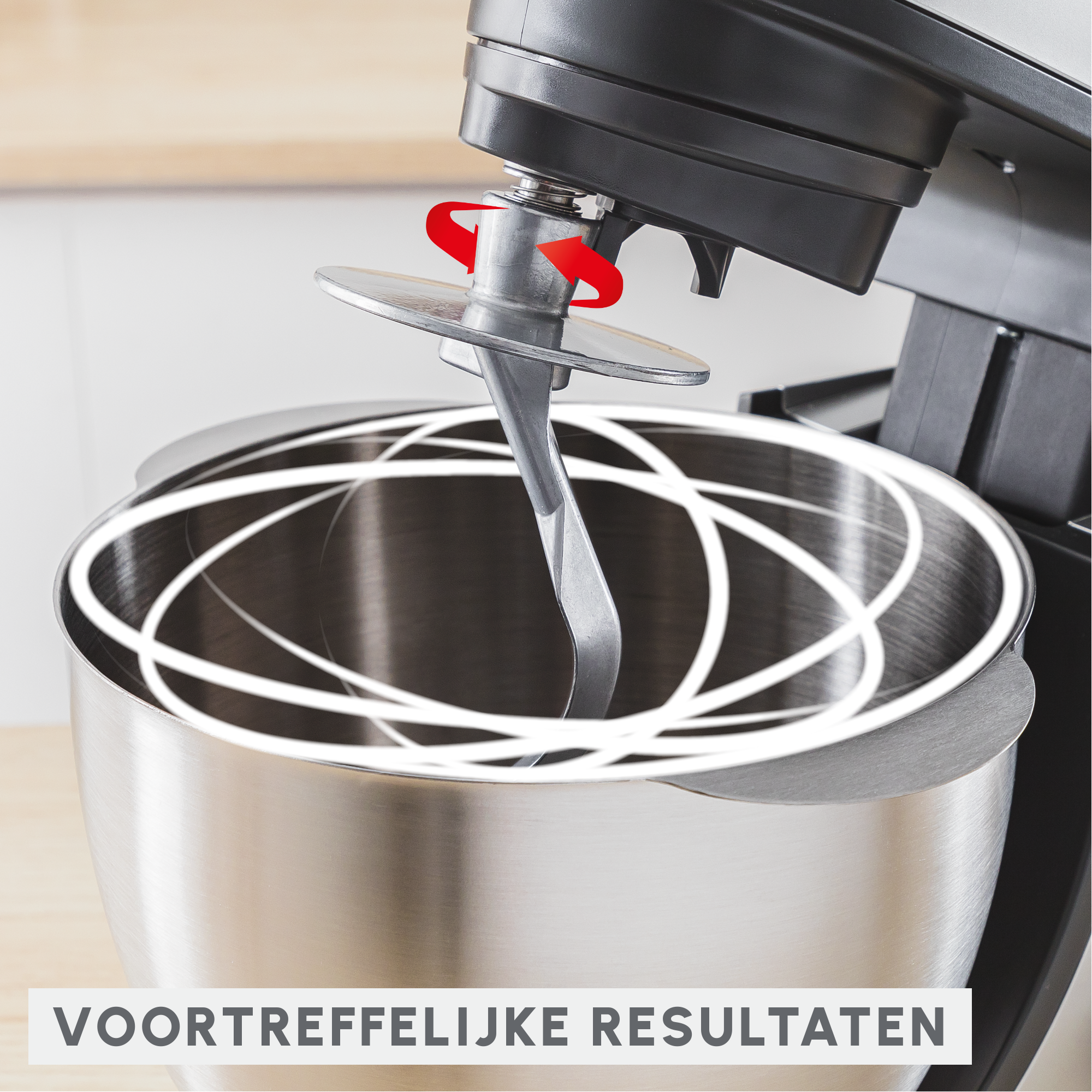 Bake Essential QA160110 Keukenrobot - 800W - bakkersset - 4,8 L - 6 snelheden