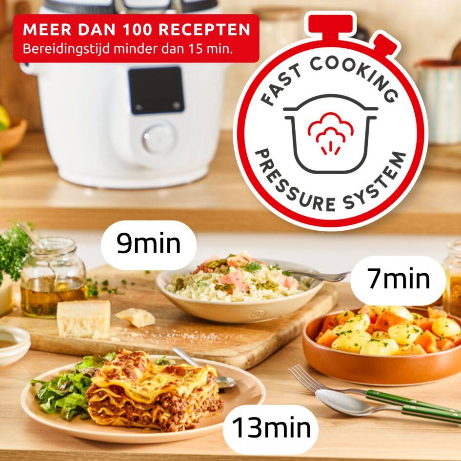 Cookeo Infinity CE9721F0 Intelligente hogedruk multicooker + air fryer - 16 programma's - Oneindig aantal recepten - Geconnecteerd