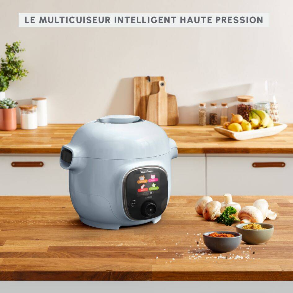 Cookeo Mini CE880410 Multicuiseur intelligent haute pression - 6 programmes - 150 recettes