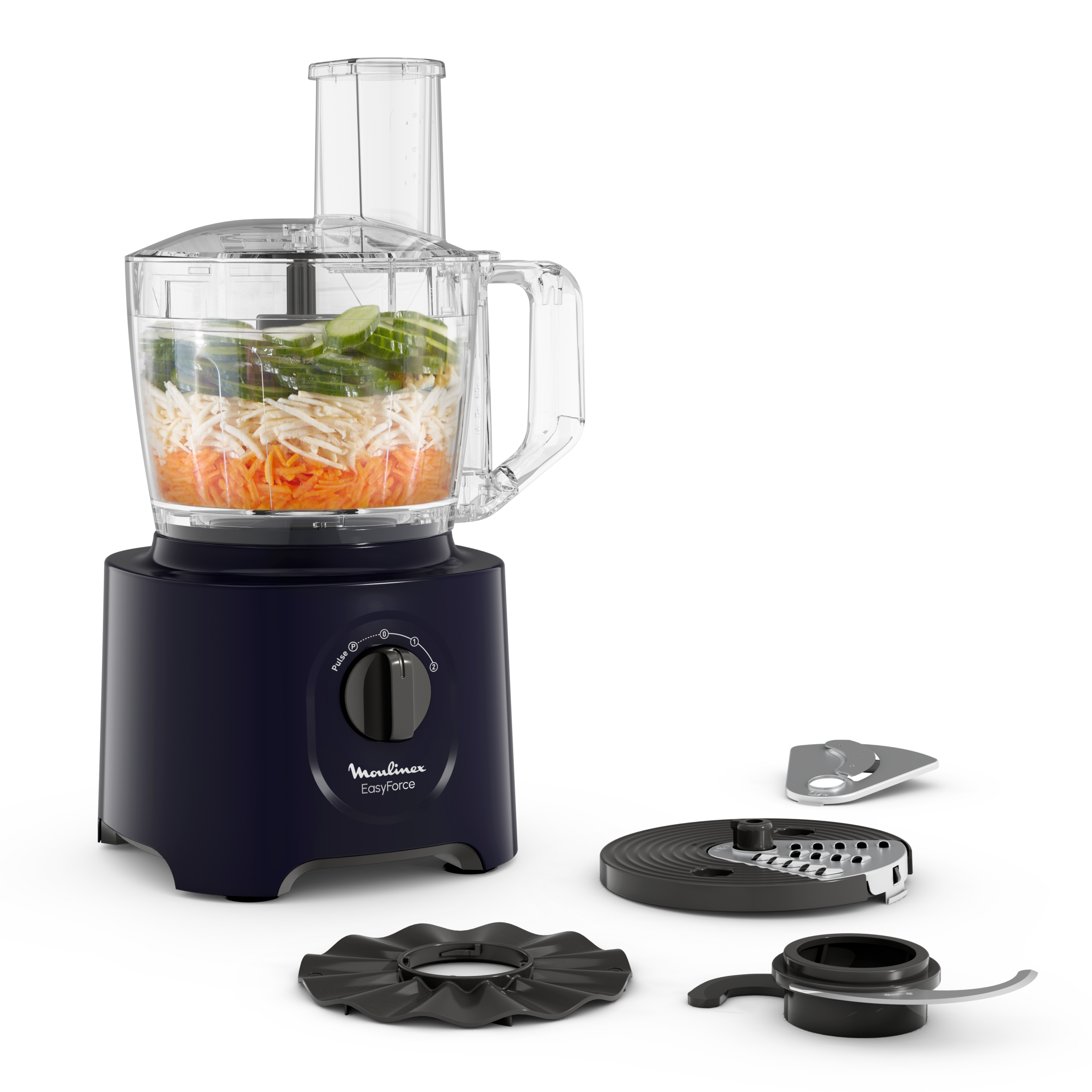 Easy Force, keukenmachine, 4 hulpstukken, 15 functies