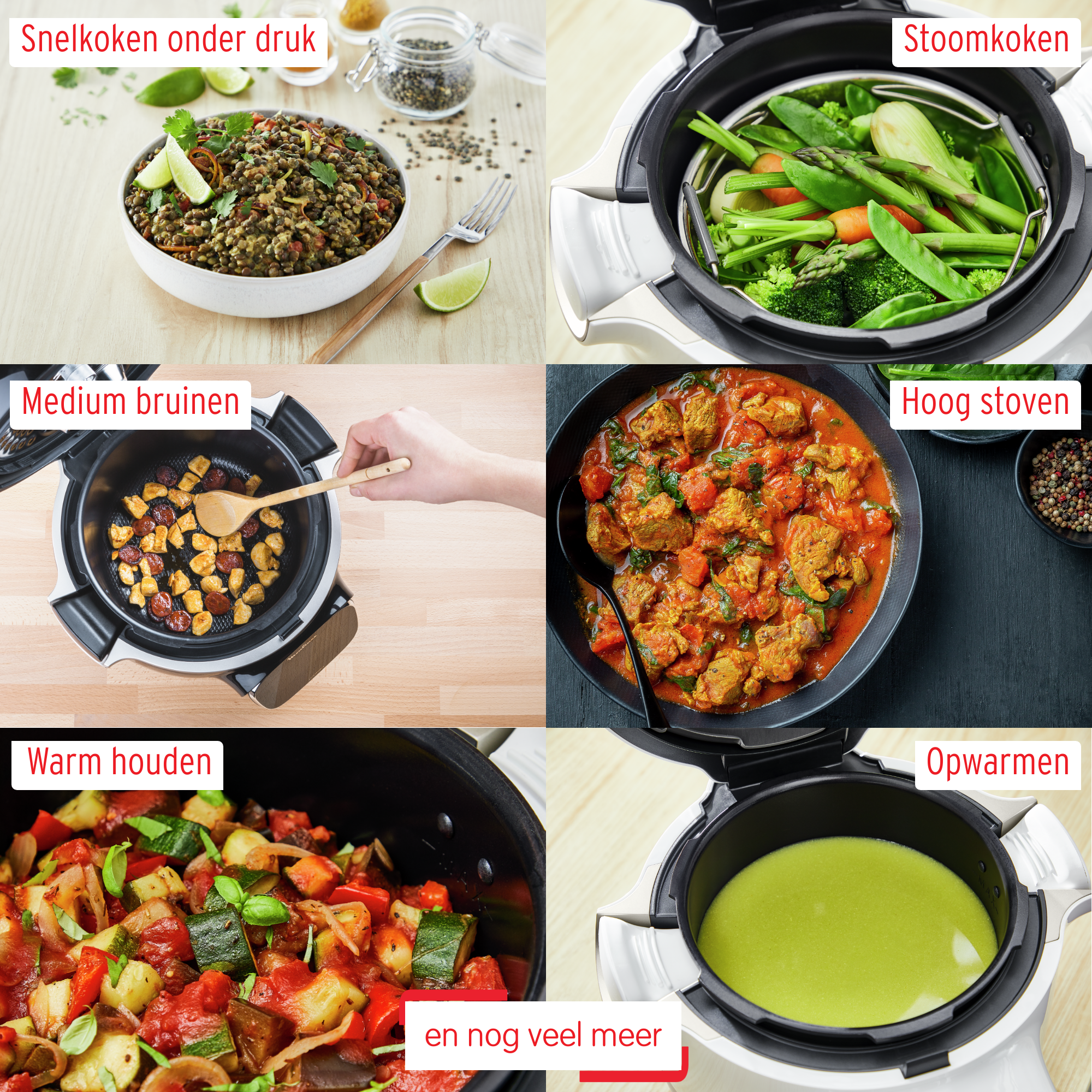 Cookeo Touch Wifi CE912411 Intelligente hogedruk multicooker - 13 programma's - Oneindig aantal recepten - Geconnecteerd