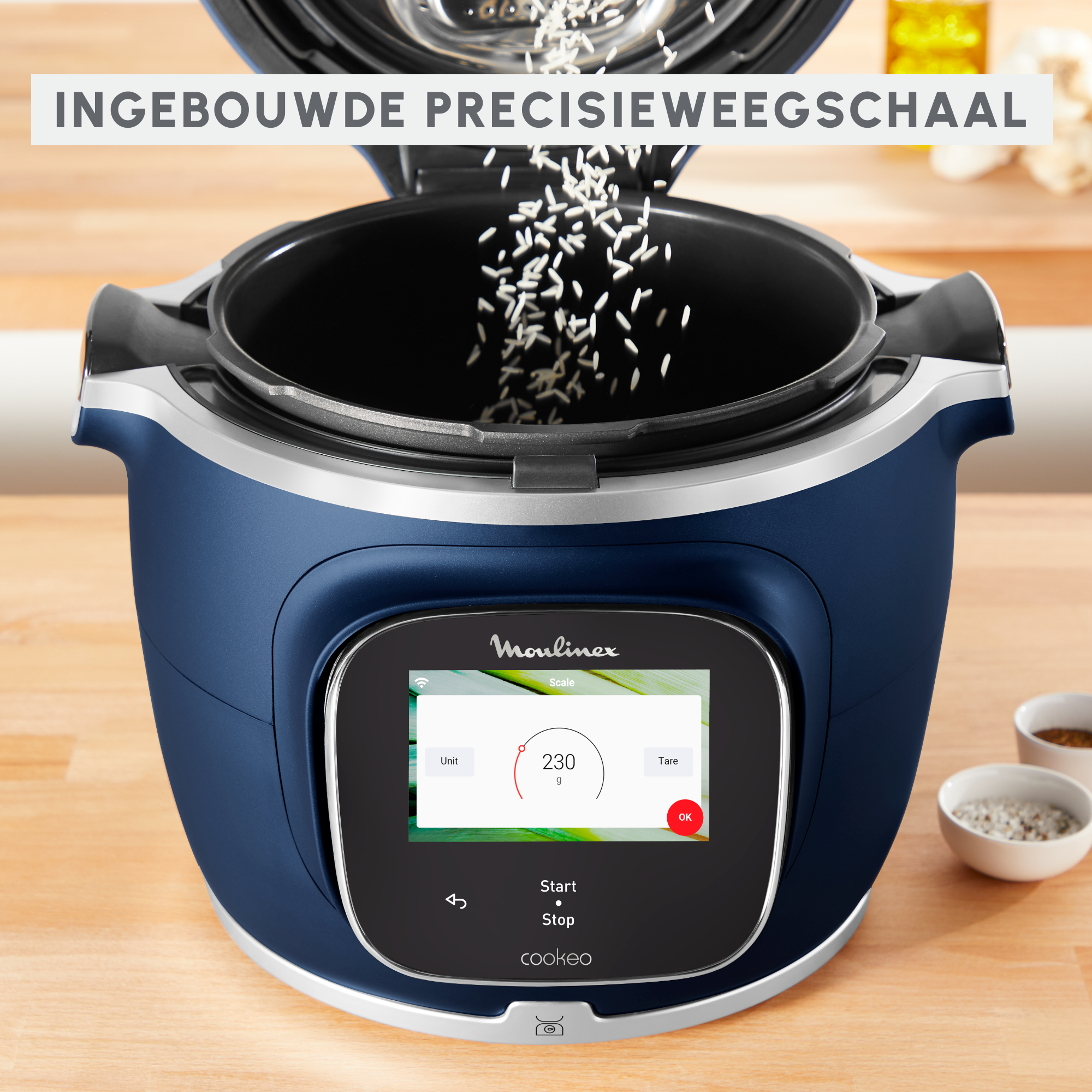 Cookeo Touch Pro CE943410 Intelligente hogedruk multicooker - 13 programma's - Oneindig aantal recepten - Geconnecteerd - Ingebouwde keukenweegschaal