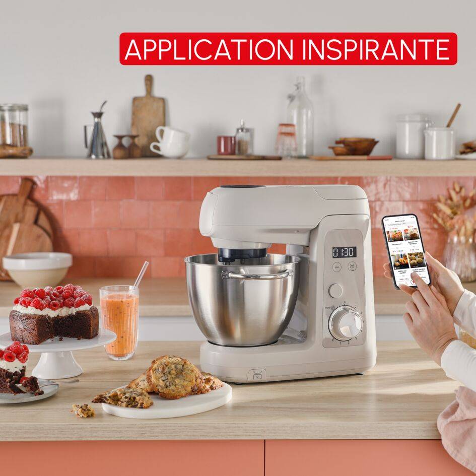 Bake Partner+ QA540BF1 Robot pâtissier - Balance intégré - Kit d'accessoires BAKEGOOD - 1100W - 4,6L