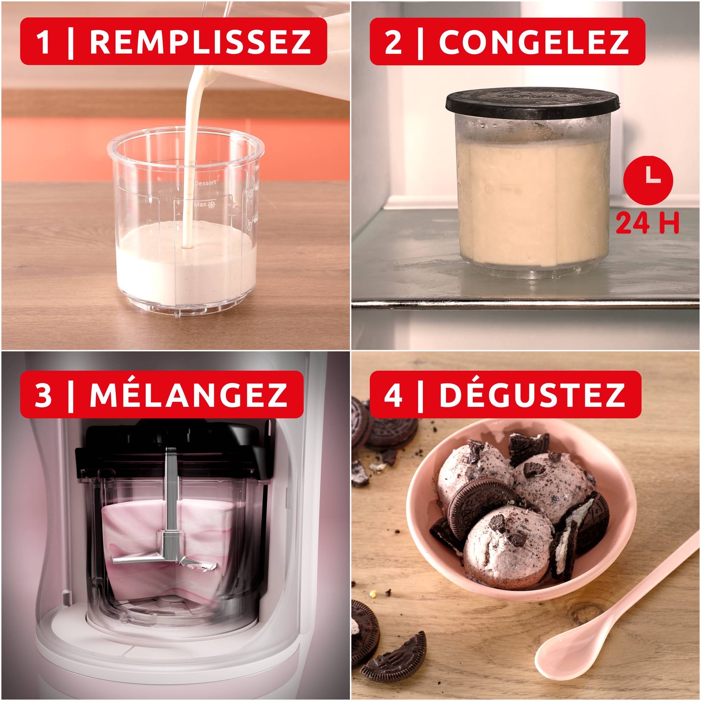 Dolci MJ602AF0 Machine à glaces - 10 programmes - Nettoyage automatique