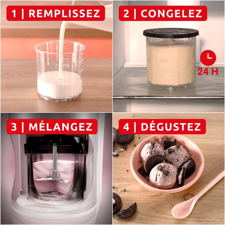 Dolci MJ602AF0 Machine à glaces - 10 programmes - Nettoyage automatique