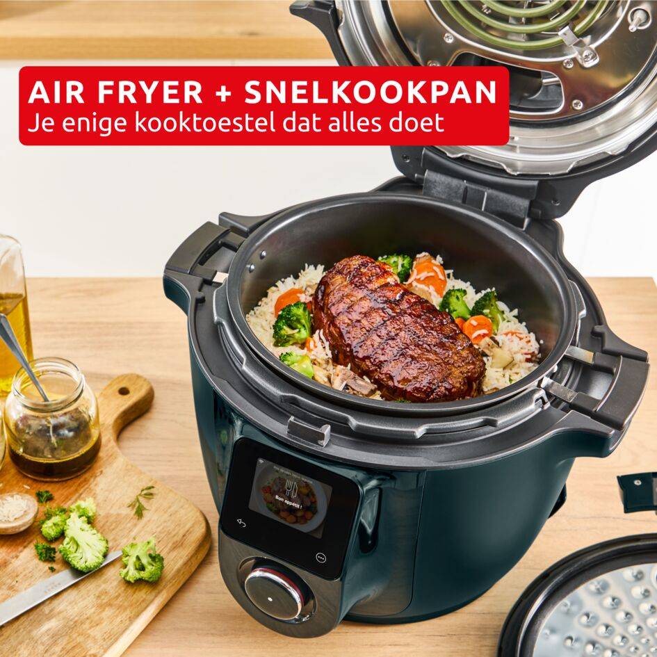 Cookeo Infinity CE97GUF0 Intelligente hogedruk multicooker + air fryer - 17 programma's - Oneindig aantal recepten - Geconnecteerd