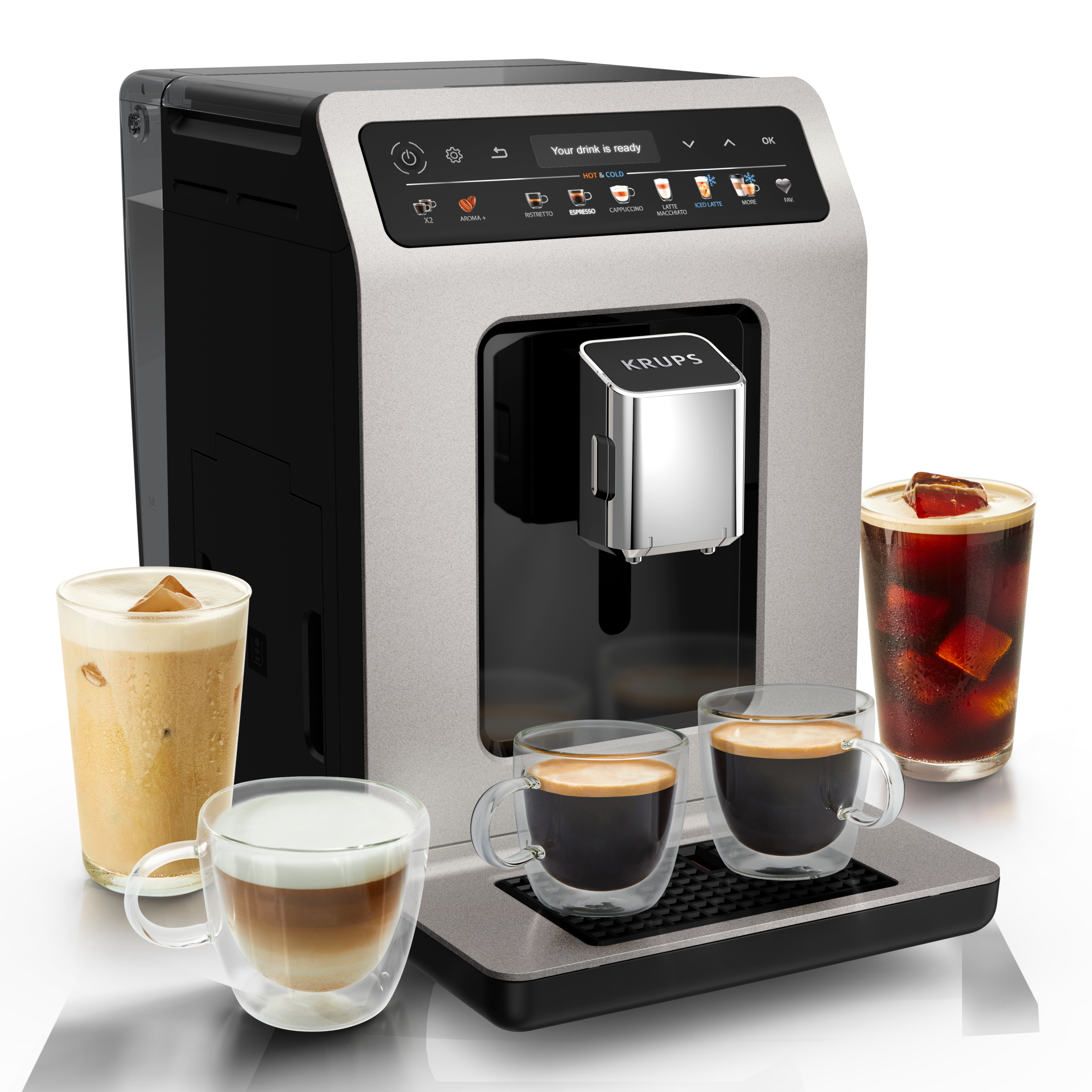 Evidence Hot & Cold EA898DF1 Machine expresso automatique - 18 recettes chaudes et froides