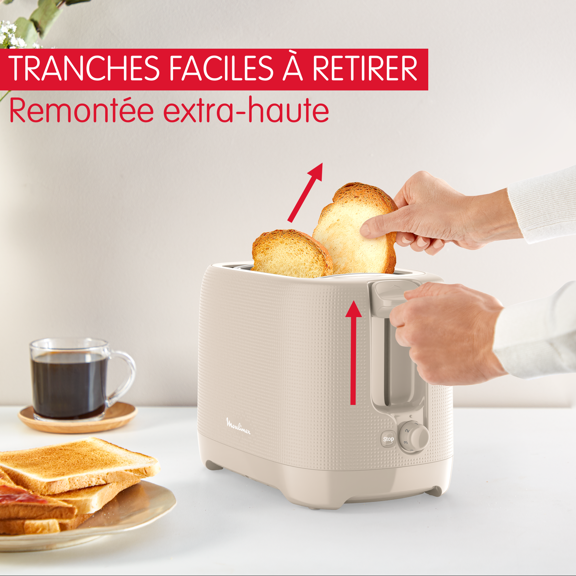 Morning LT2M0B10 Grille-pain - 2 fentes courtes