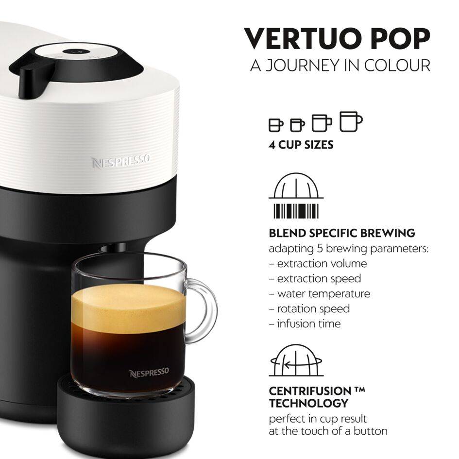 Nespresso Vertuo Pop YY5381FD Machine à café à capsule + Mug + 20 capsules