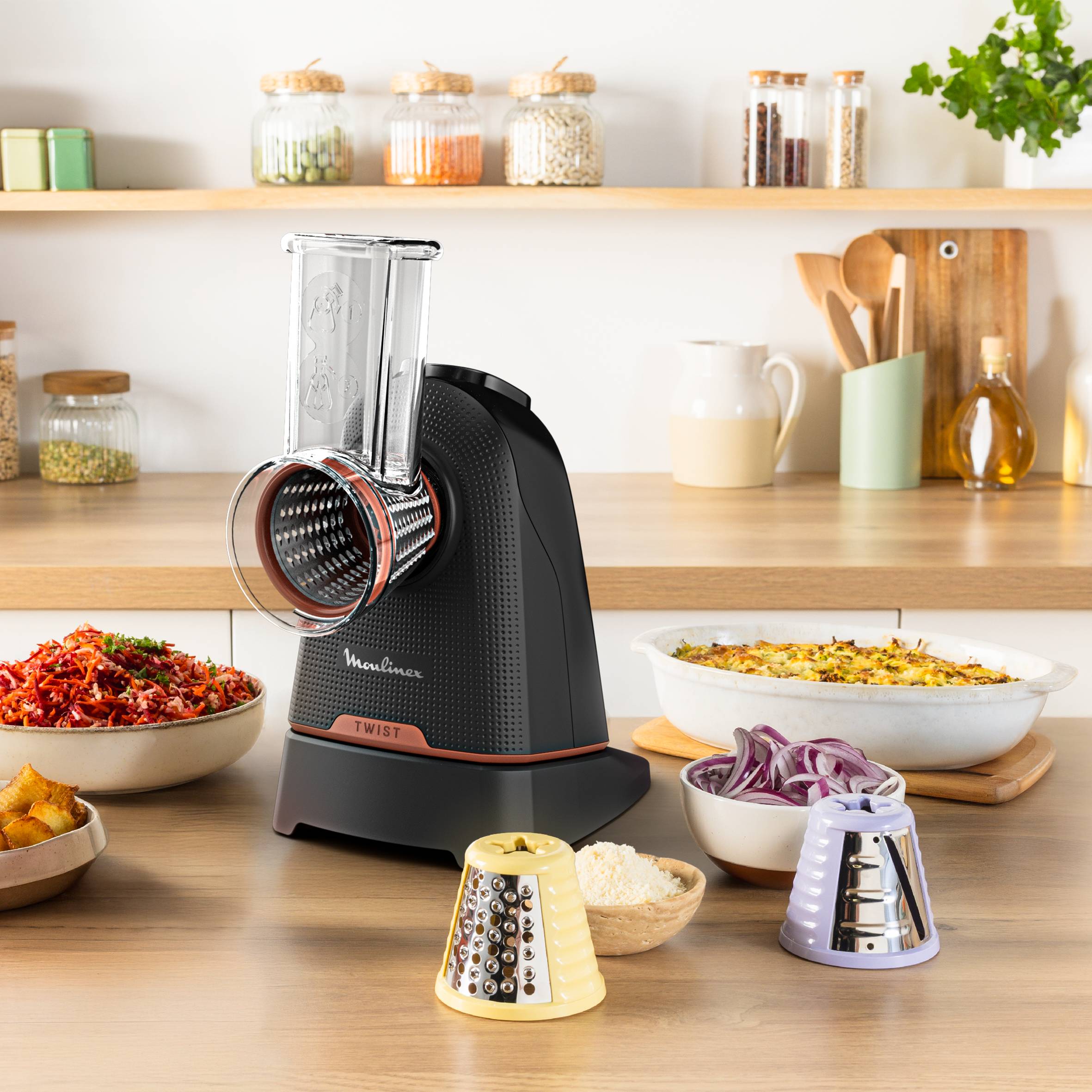 Fresh Express Twist DK8638E0 Groentesnijder - 150W - 3 accessoires