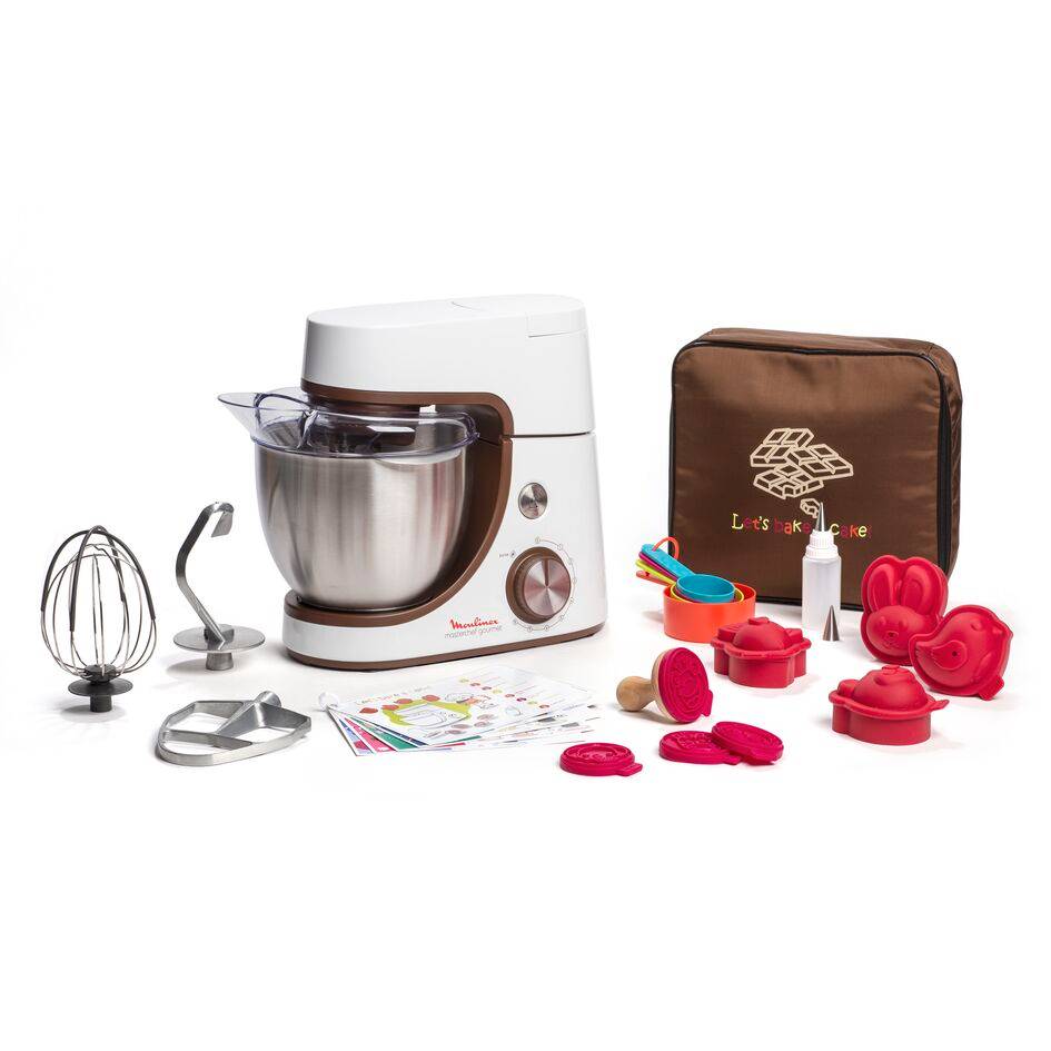 Masterchef Gourmet  QA51K110 Robot pâtissier - 1.100W - Kit pâtisserie pour enfants - 8 vitesses