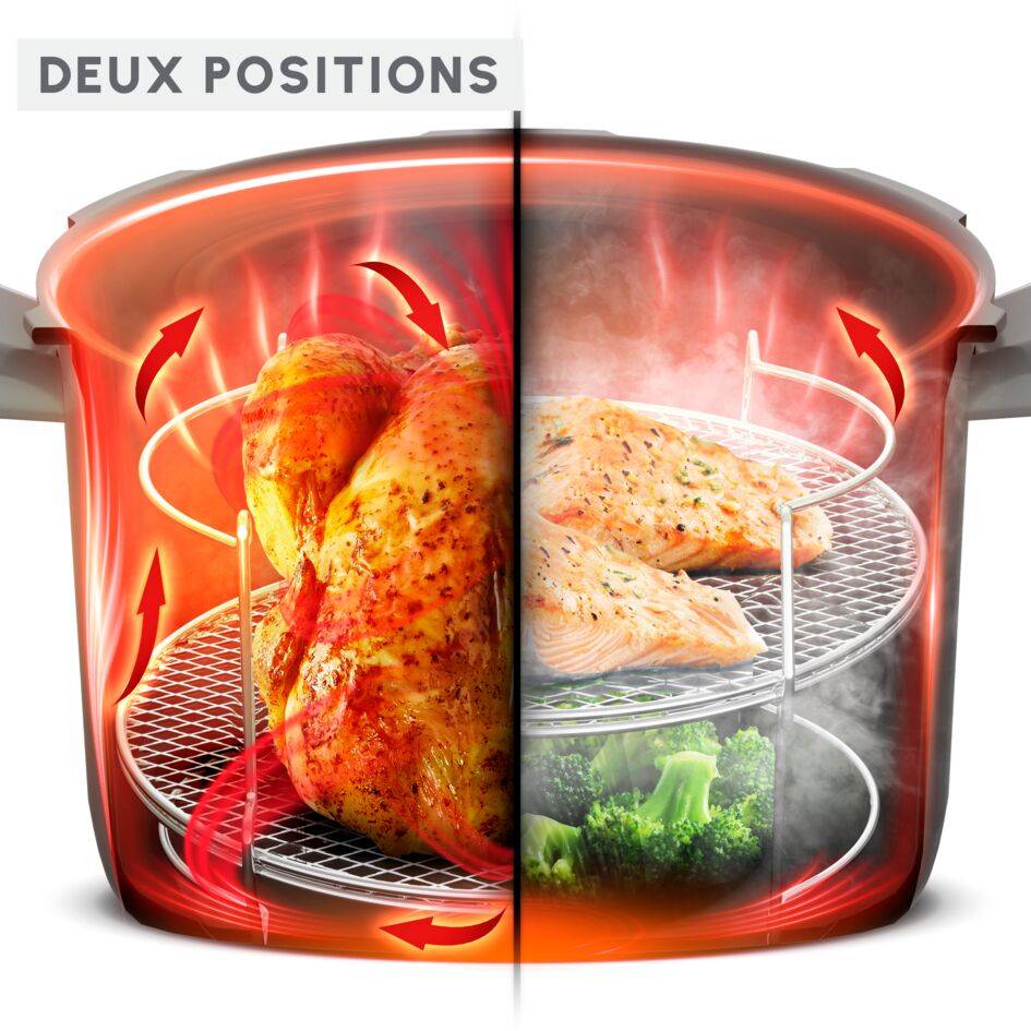 Grille 2-en-1, Séparateur de cuisson XA60AD10