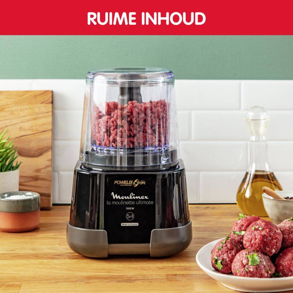 Moulinette Ultimate DP810810 Hakmolen - 1.000W - 5 functies