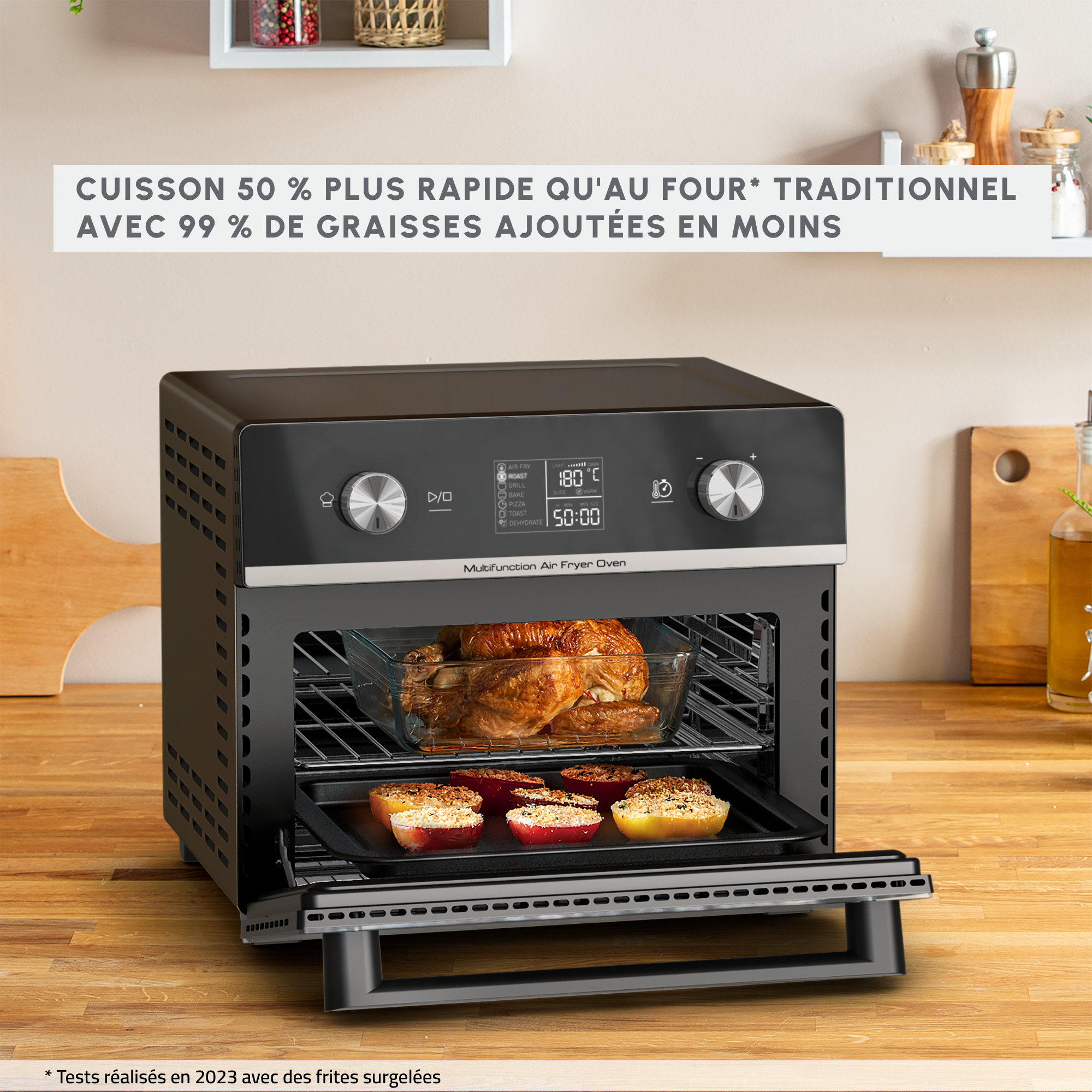 Easy Fry 2-en-1 AL605820 Air fryer & Four - 10 programmes - 20L