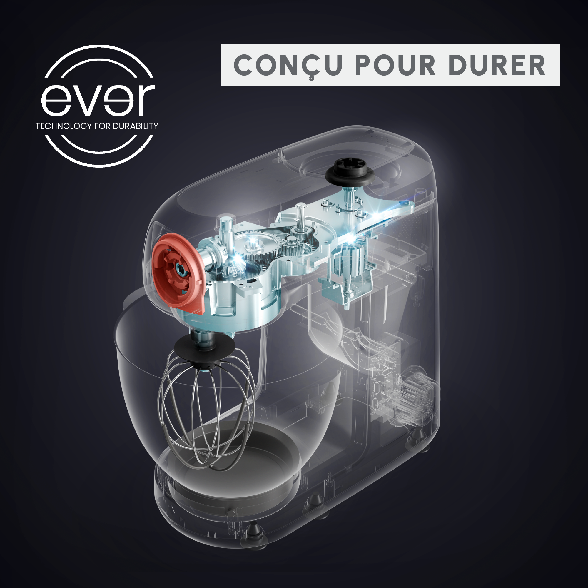 Moulinex, Robot pâtissier Bake Partner, 1 100 W