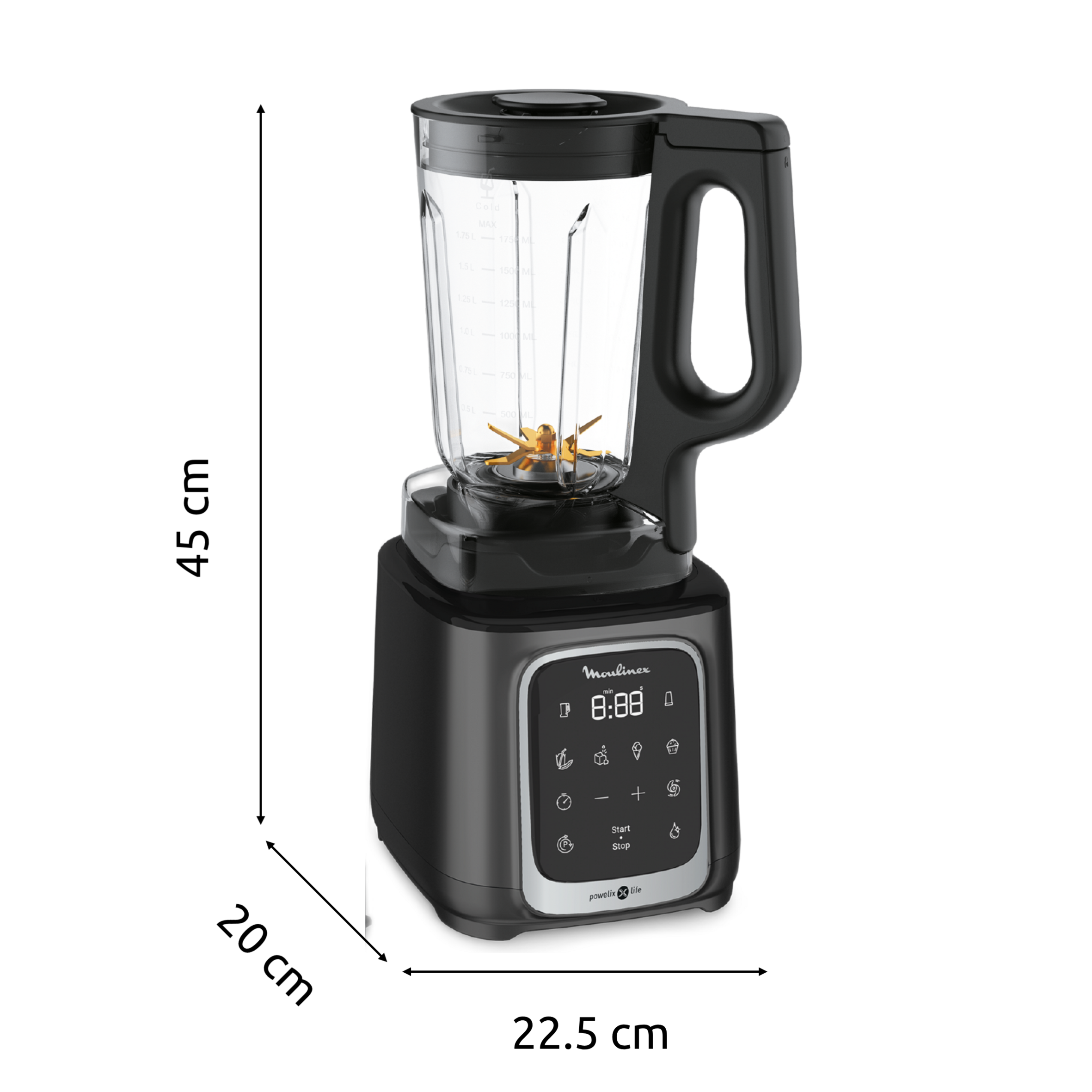 InfinyMix+ LM91HD10 Blender haute vitesse - 1.600W - 6 programmes - 2,6L