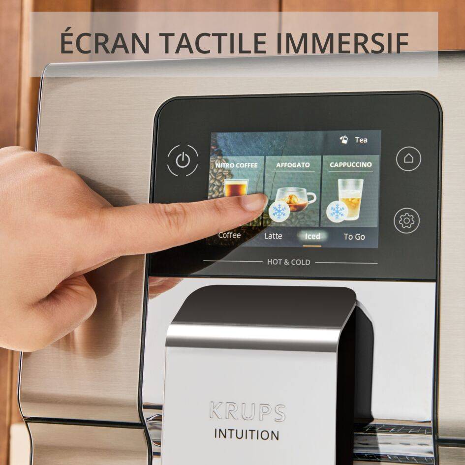 Intuition Experience Hot&Cold EA879EE0 Machine espresso automatique à grains - 30&nbsp;recettes - 3L