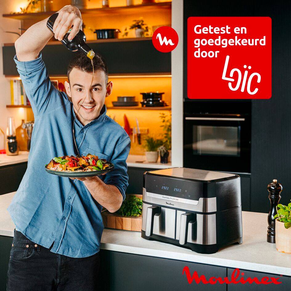 Dual Easy Fry & Grill XXL EZ9428F0 Air Fryer - 7 programma's - 6,5L + 4,5L