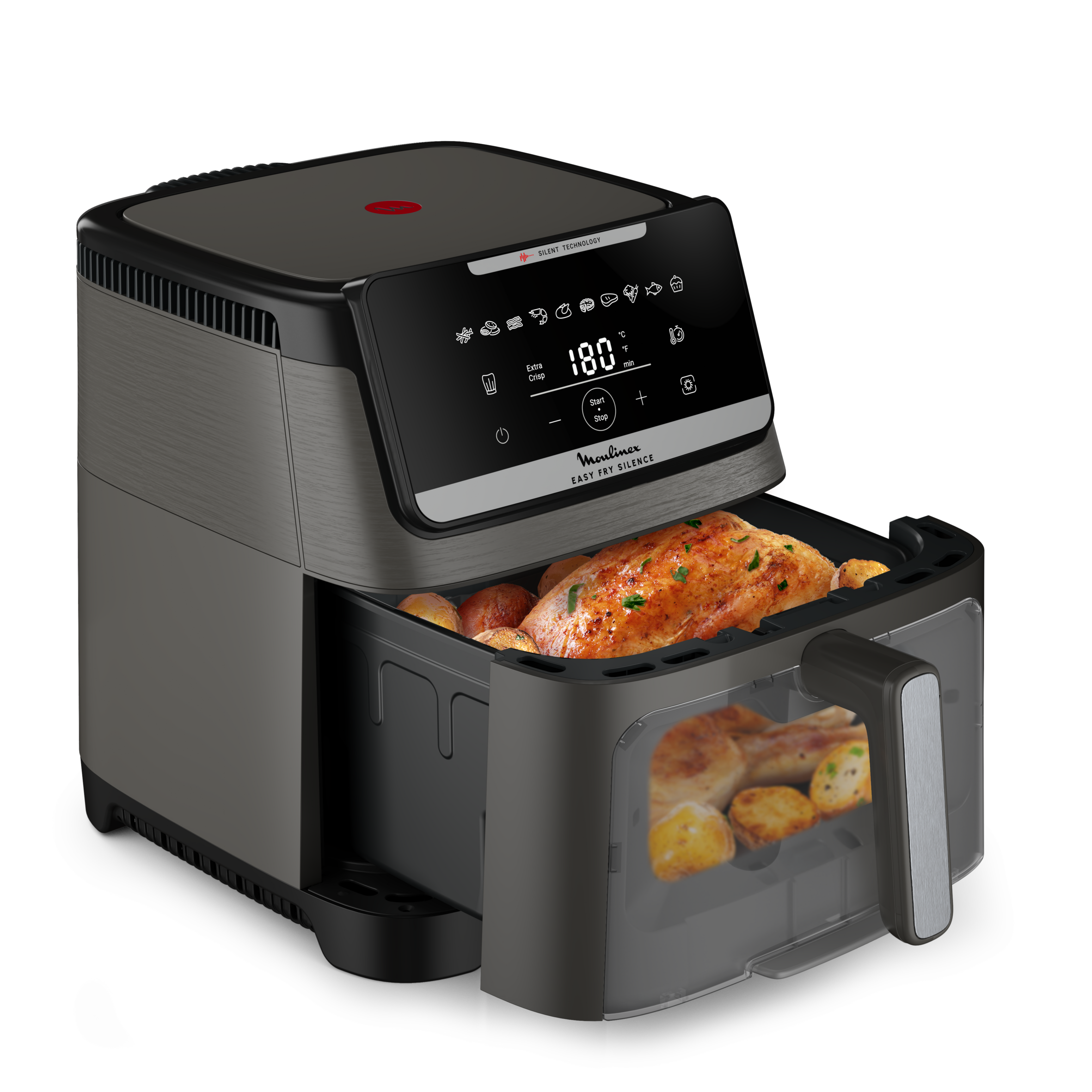 Easy Fry Silence XXL EZ846HF0 Air fryer - 10 programmes - 7L - Technologie Silencieuse