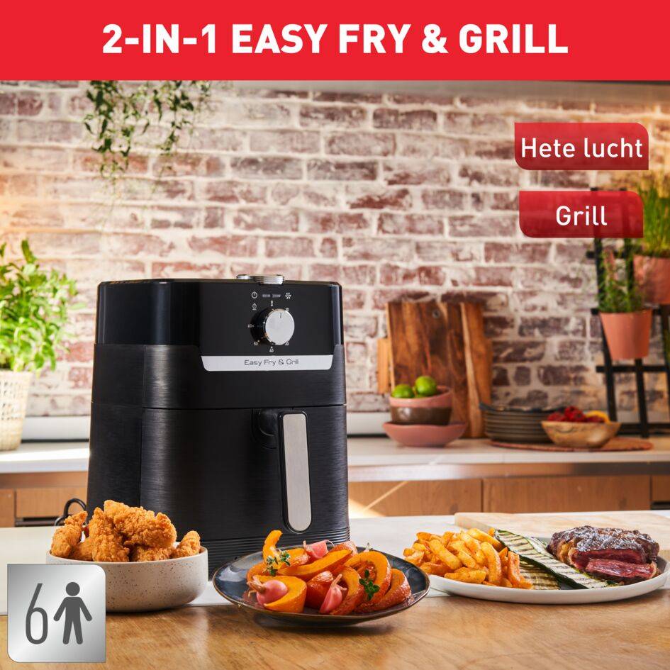 Easy Fry & Grill EZ501810 Air fryer - 8 programma's - 4,6L