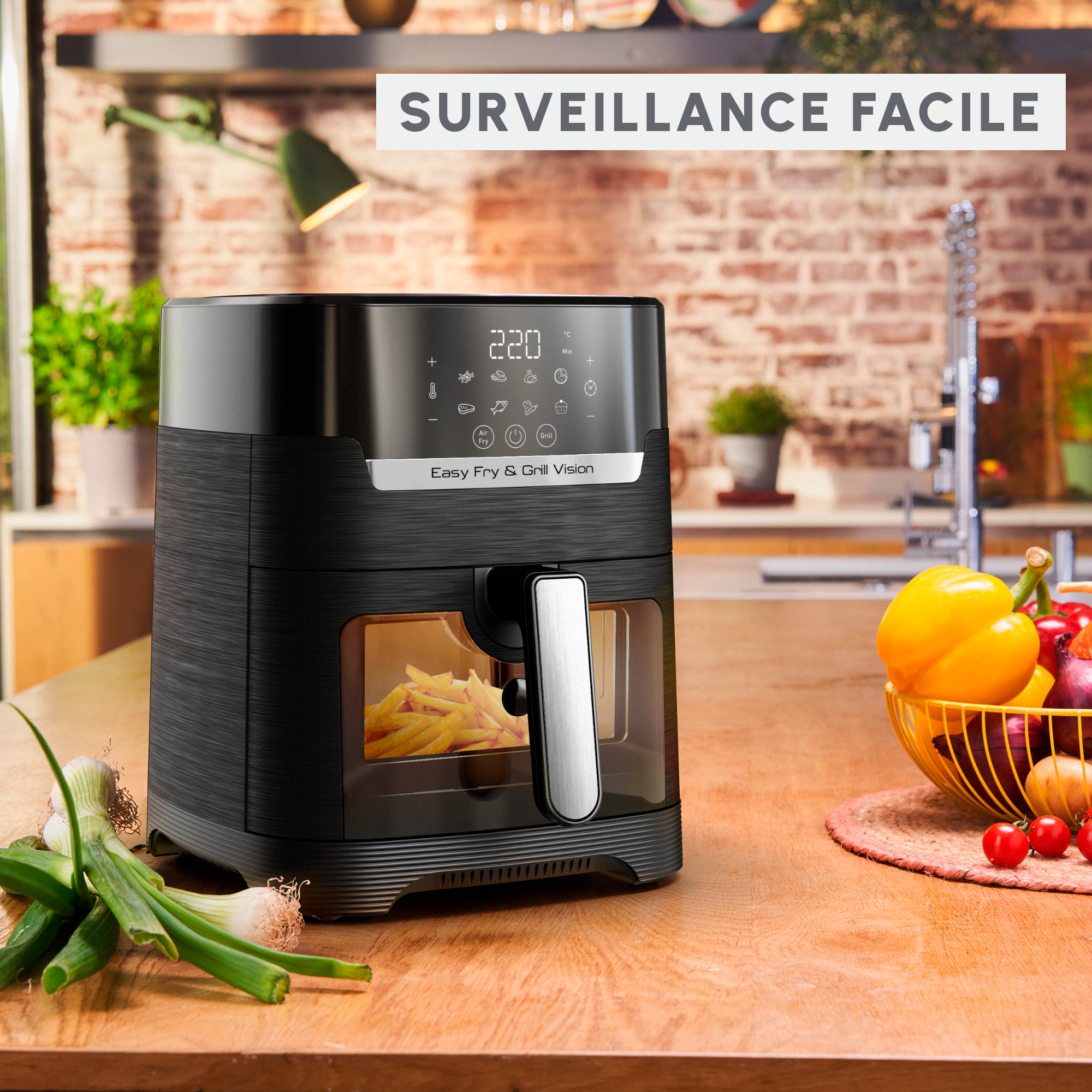 FRITEUSE A AIR EASY FRY & GRILL VISION