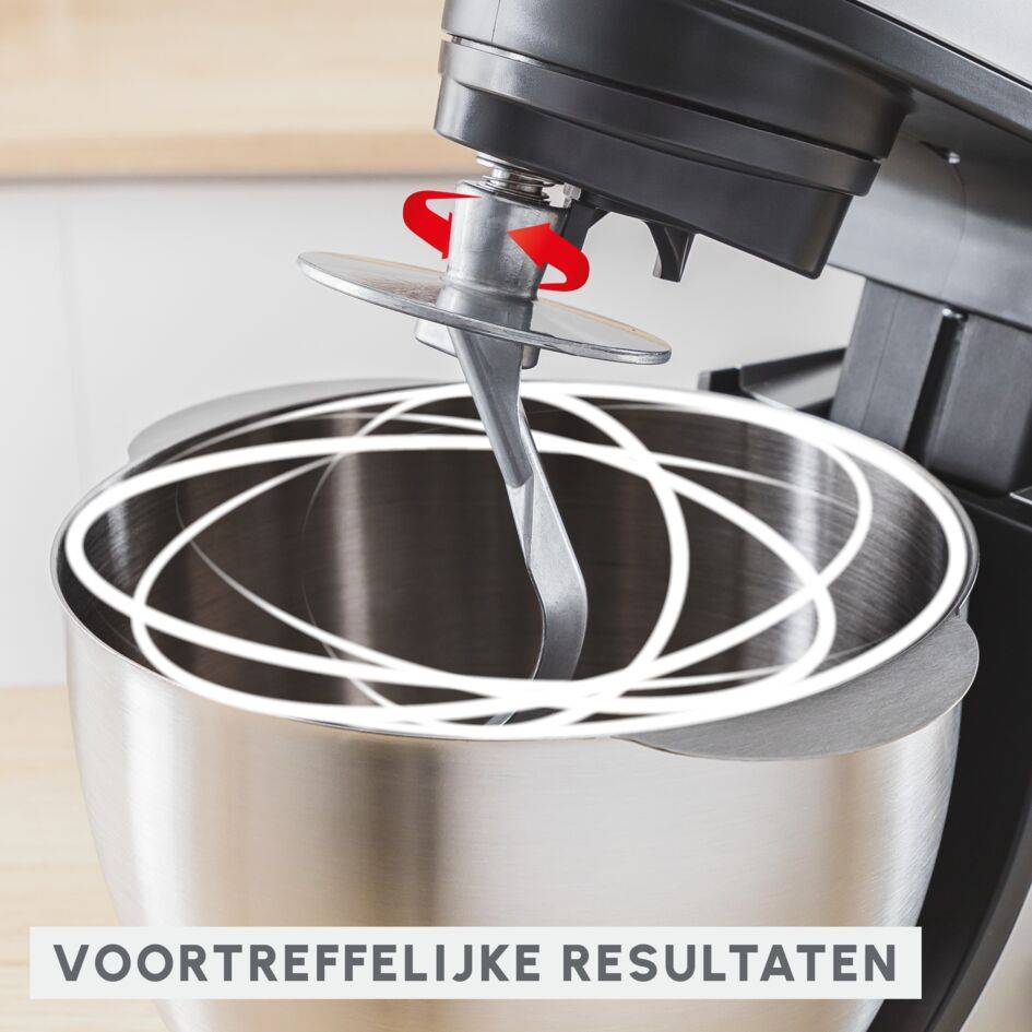 Bake Essential, standmixer met vleesmolen, 4.8 L kom, bakset, 800 W
