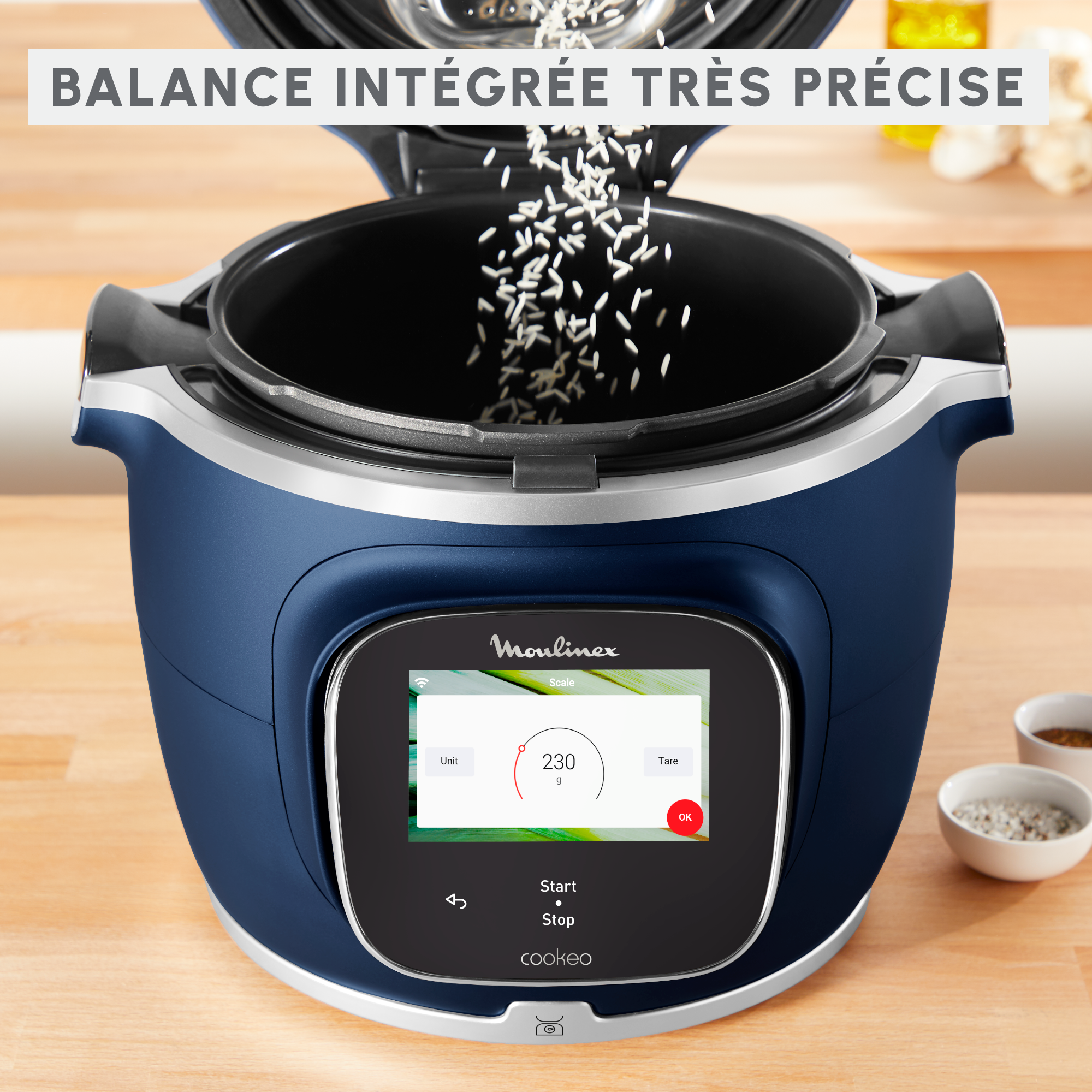 Cookeo Touch Pro CE943410 Multicuiseur intelligent haute pression - 13 programmes - Recettes illimitées - Connecté - Balance intégrée