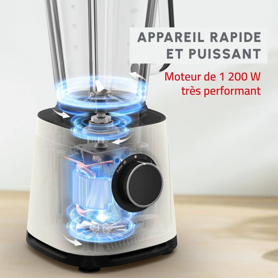 Blender PerfectMix Essential, 1 200 W, Technologie de lames Powelix
