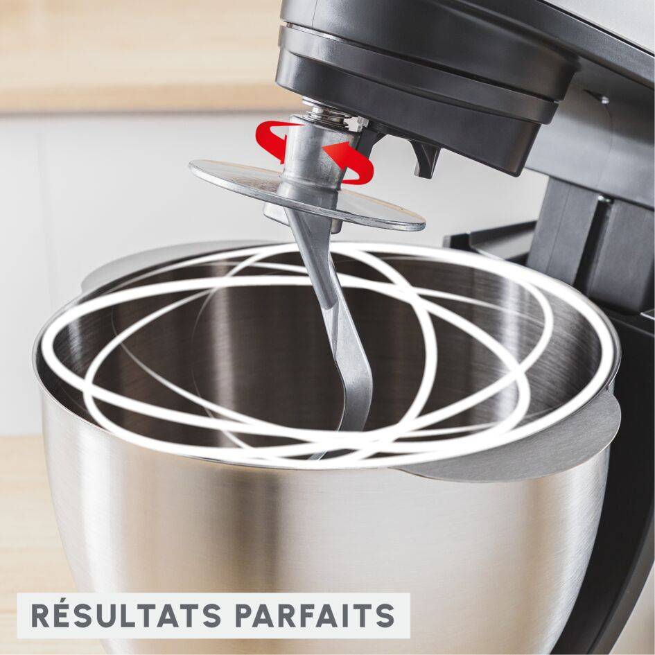 Robot pâtissier Bake Essential, bol de 4.8&nbsp;L, kit de pâtisserie, 800&nbsp;W