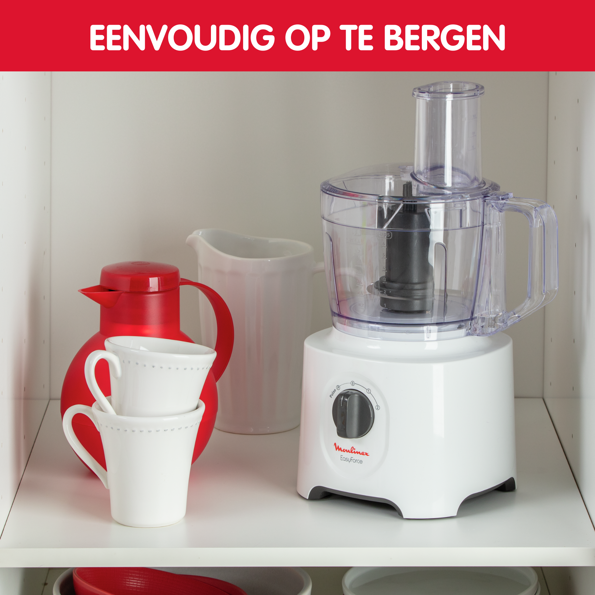 EasyForce FP244110 Foodprocessor - 700W - 5 accessoires - 3 snelheden