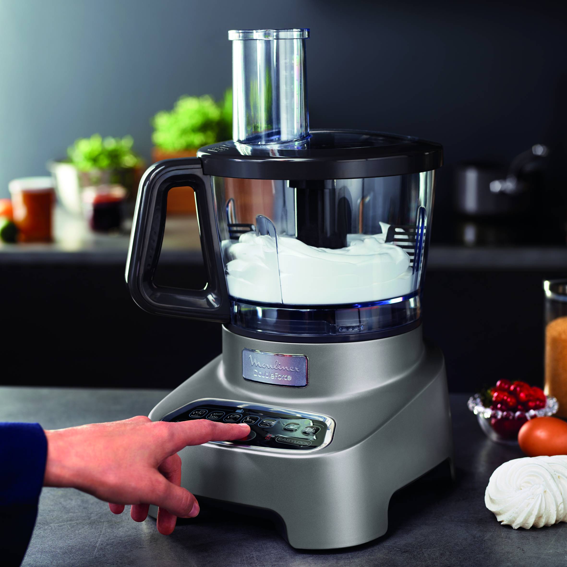 DoubleForce FP827E10 Foodprocessor - 1.000W - 10 accessoires - 6 snelheden