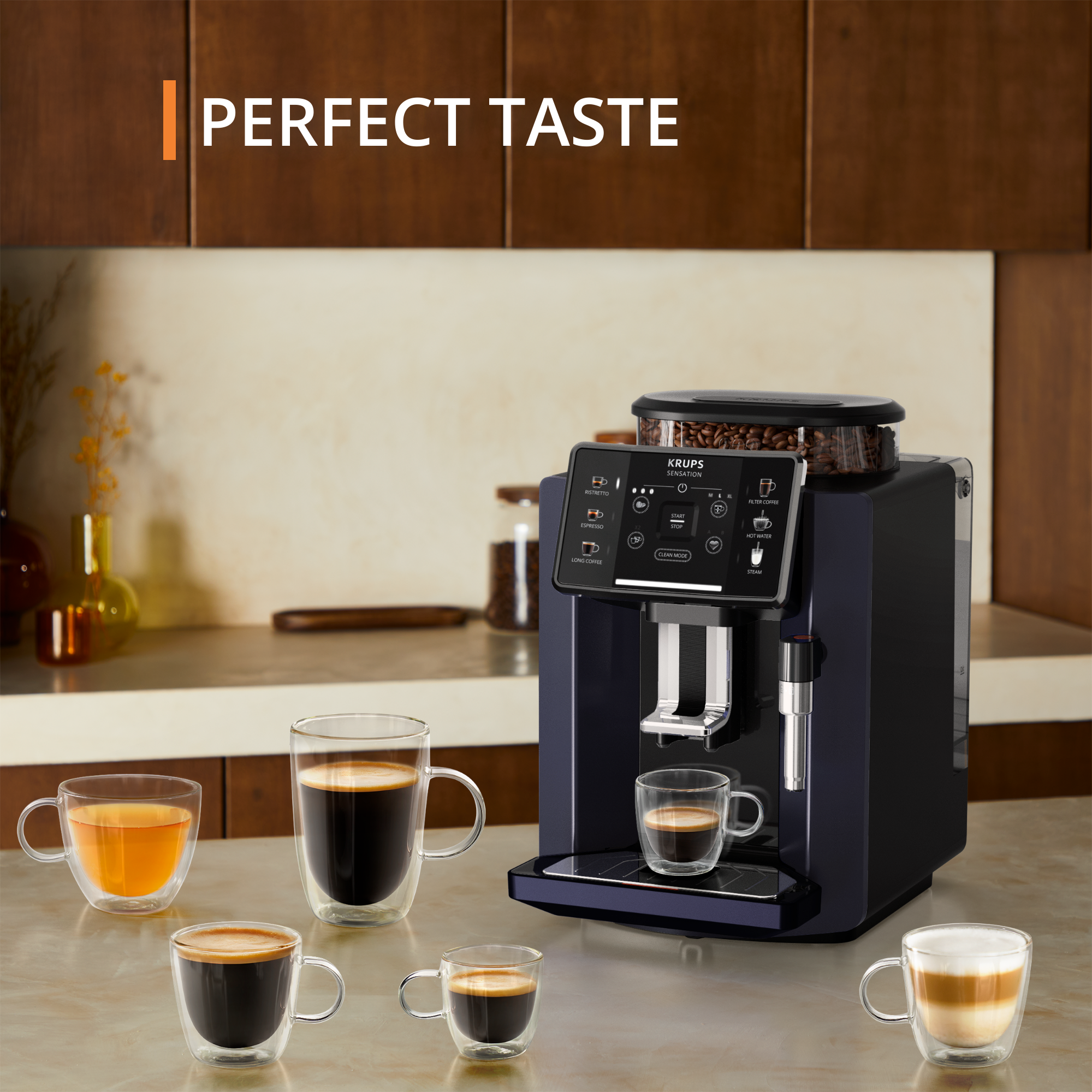Sensation EA910B10 Volautomatische espressomachine - 4 koffierecepten - 1,7L