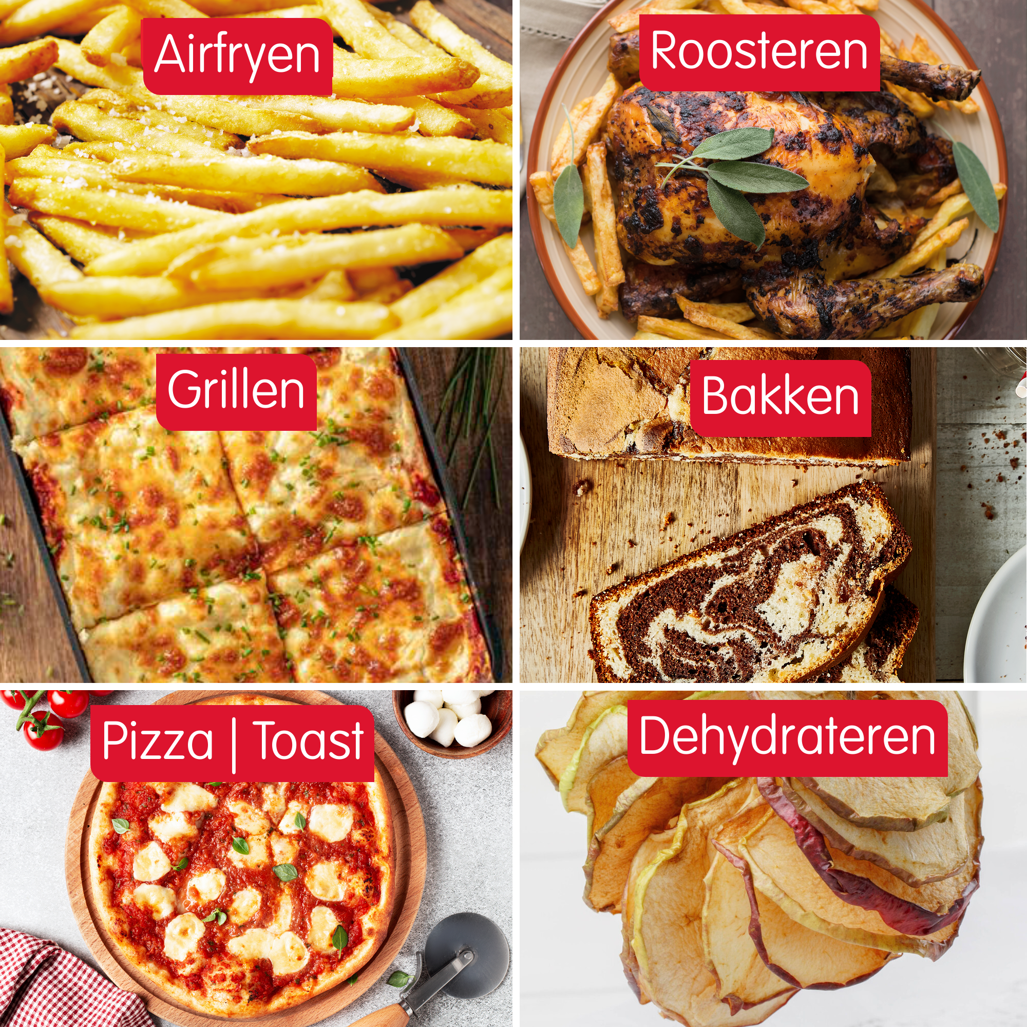 Easy Fry 2-in-1 AL605820 Air fryer & Oven - 10 programma's - 20L