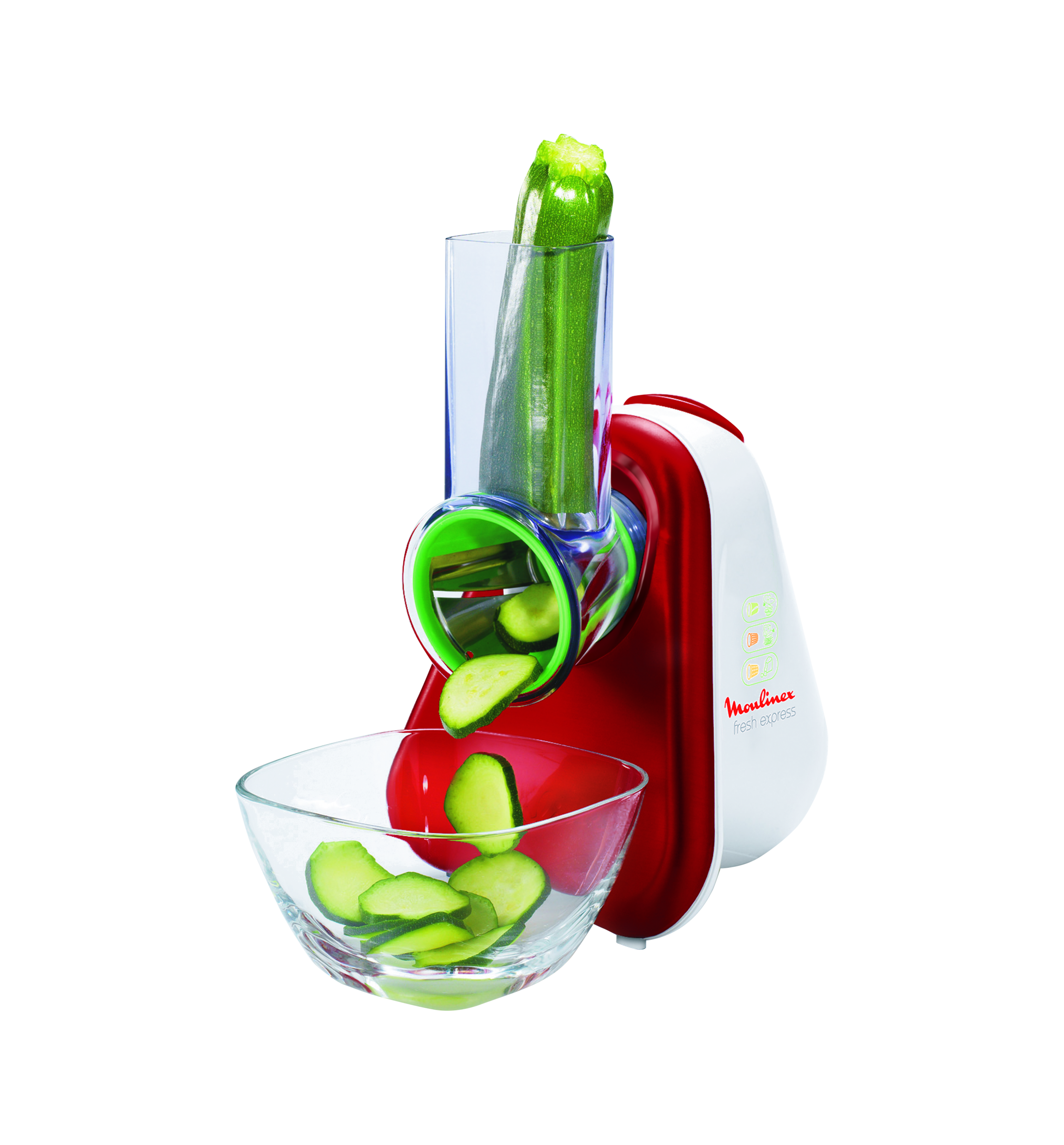 Fresh Express DJ753510 Coupe-légumes - 150W- 3 accessoires
