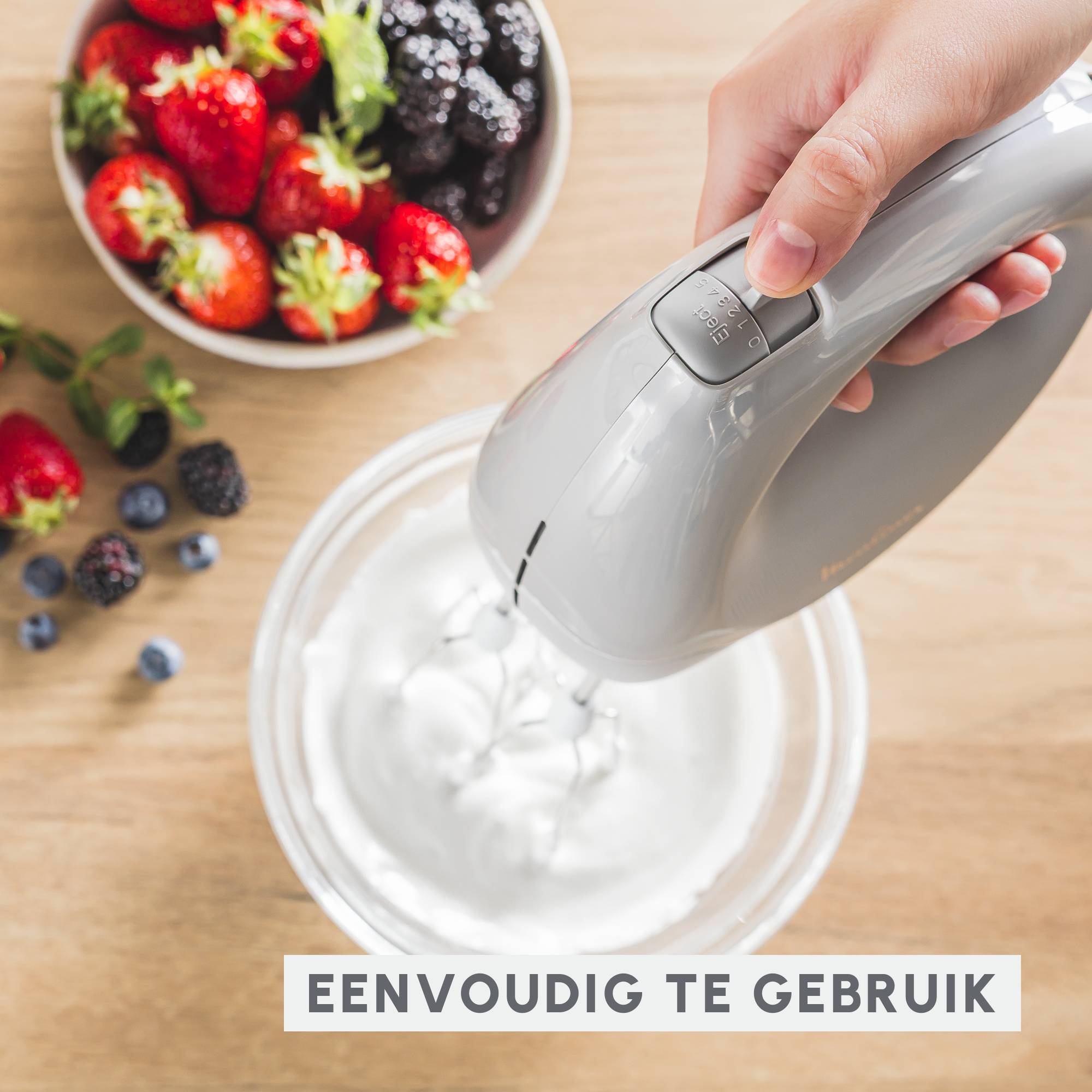 Easy Max HM262BF0 Handmixer - 300W - 5 snelheden - 2 accessoires