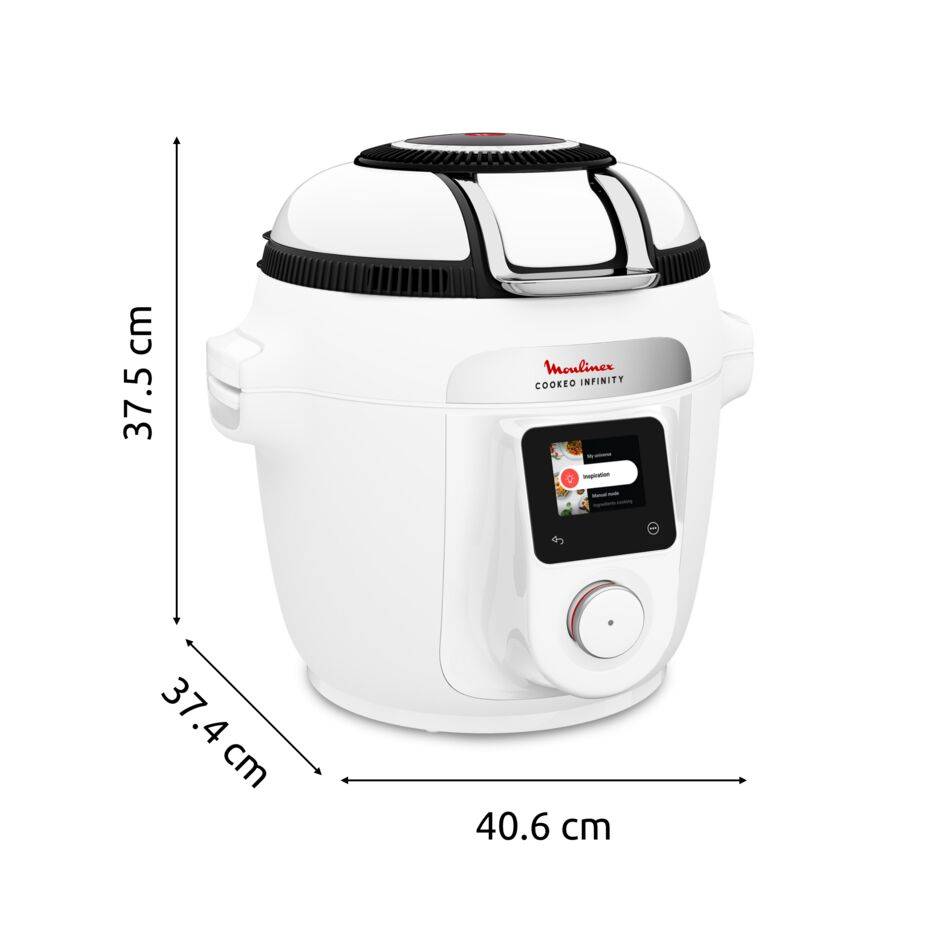Cookeo Infinity CE9721F0 Intelligente hogedruk multicooker + air fryer - 16 programma's - Oneindig aantal recepten - Geconnecteerd