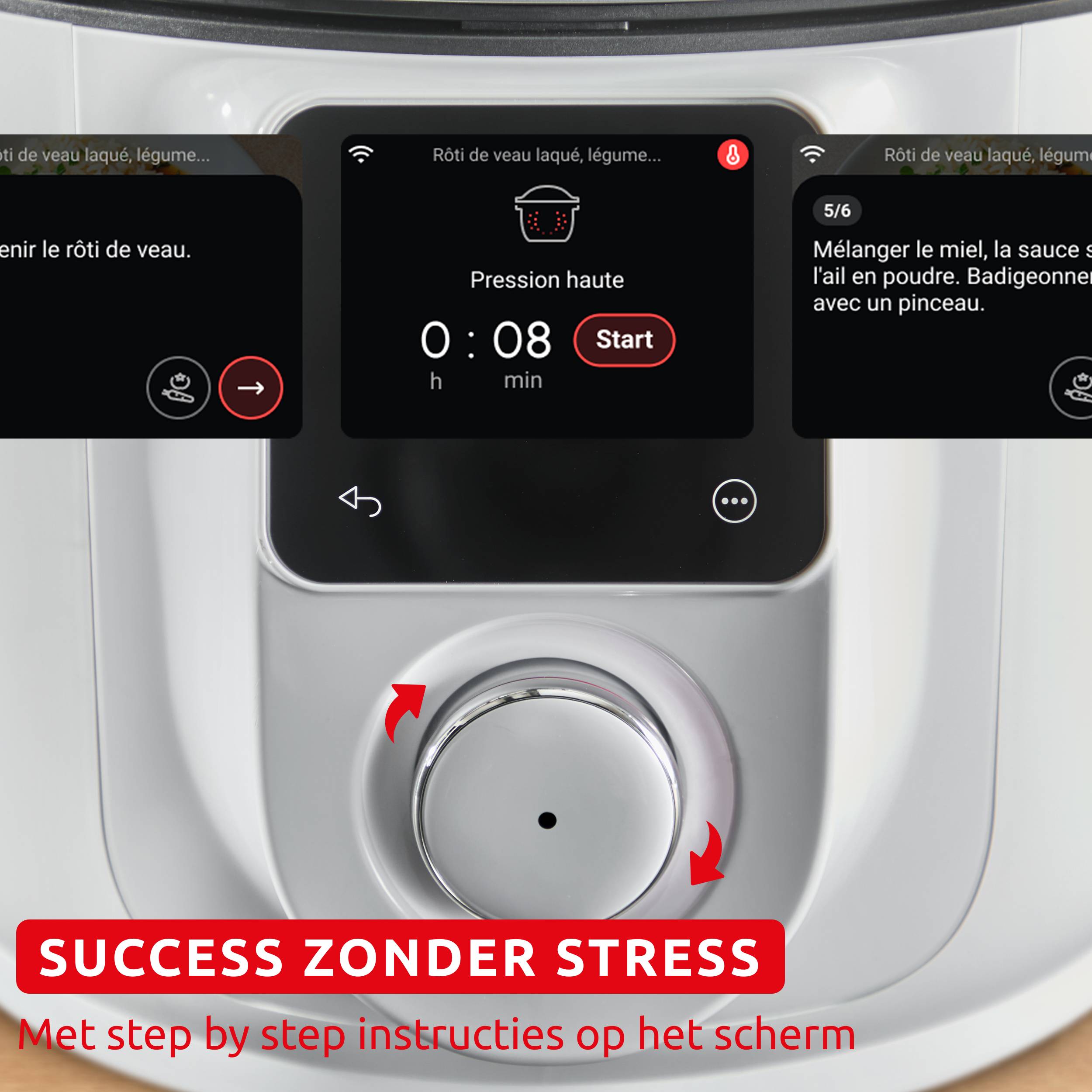 Cookeo Infinity CE9721F0 Intelligente hogedruk multicooker + air fryer - 16 programma's - Oneindig aantal recepten - Geconnecteerd
