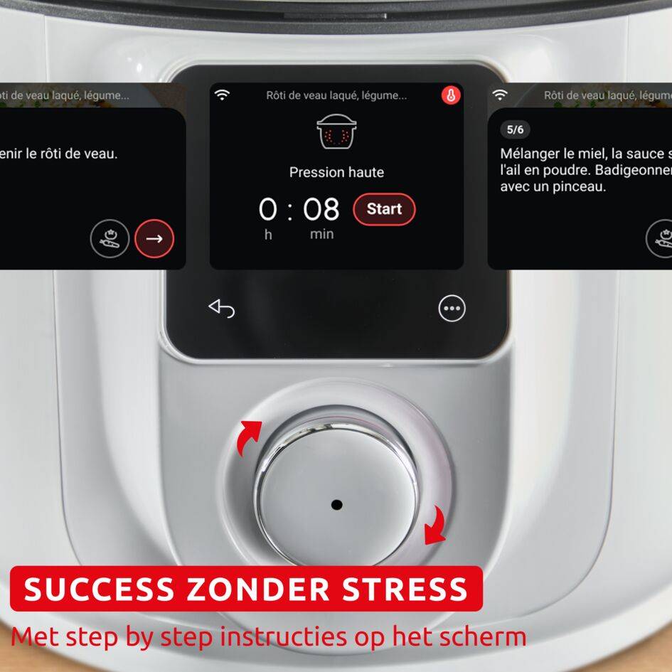 Cookeo Infinity CE9721F0 Intelligente hogedruk multicooker + air fryer - 16 programma's - Oneindig aantal recepten - Geconnecteerd
