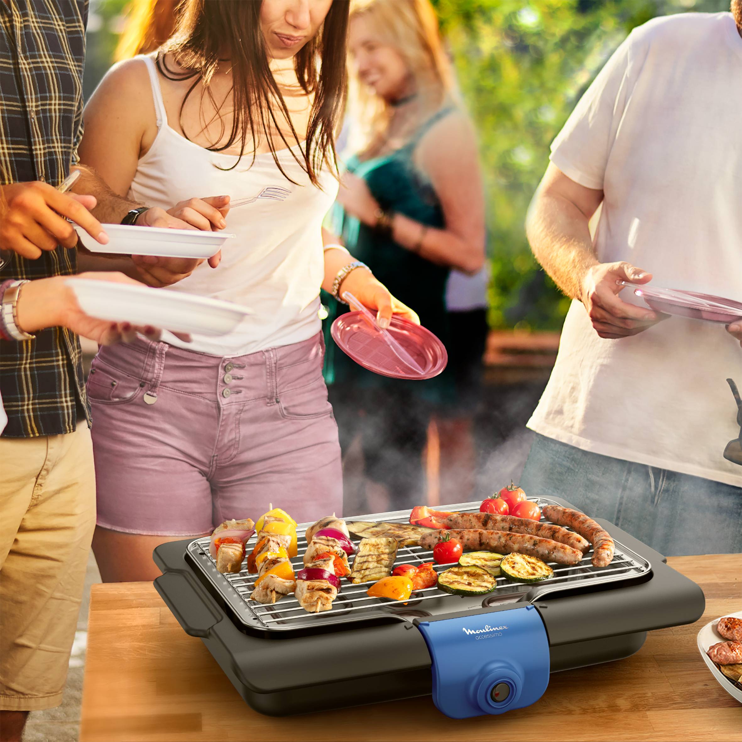 Accessimo BG134812 Barbecue - 2.100W - 4 personen