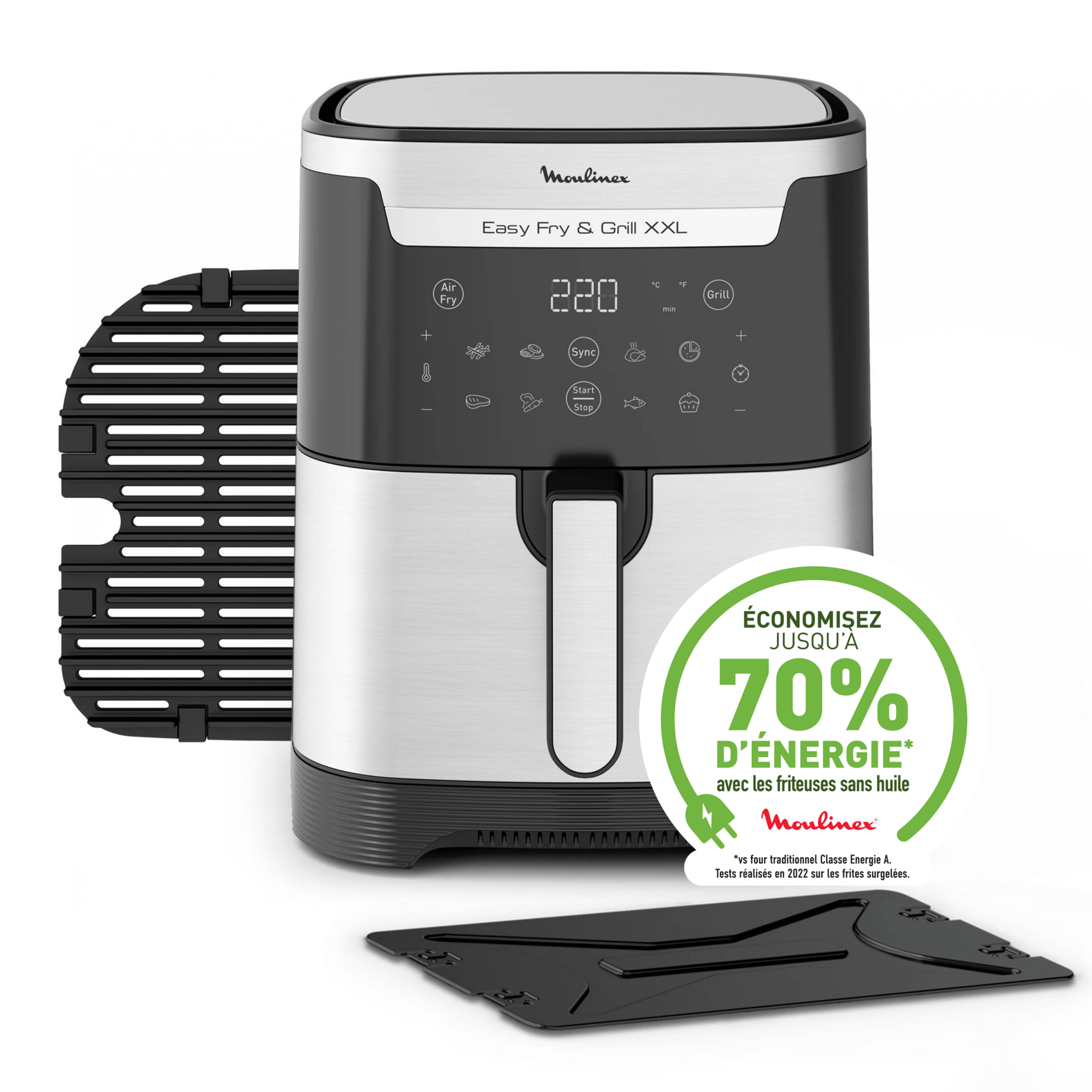 Easy Fry & Grill XXL EZ801D10 Air fryer - 8 programmes - 6,5L