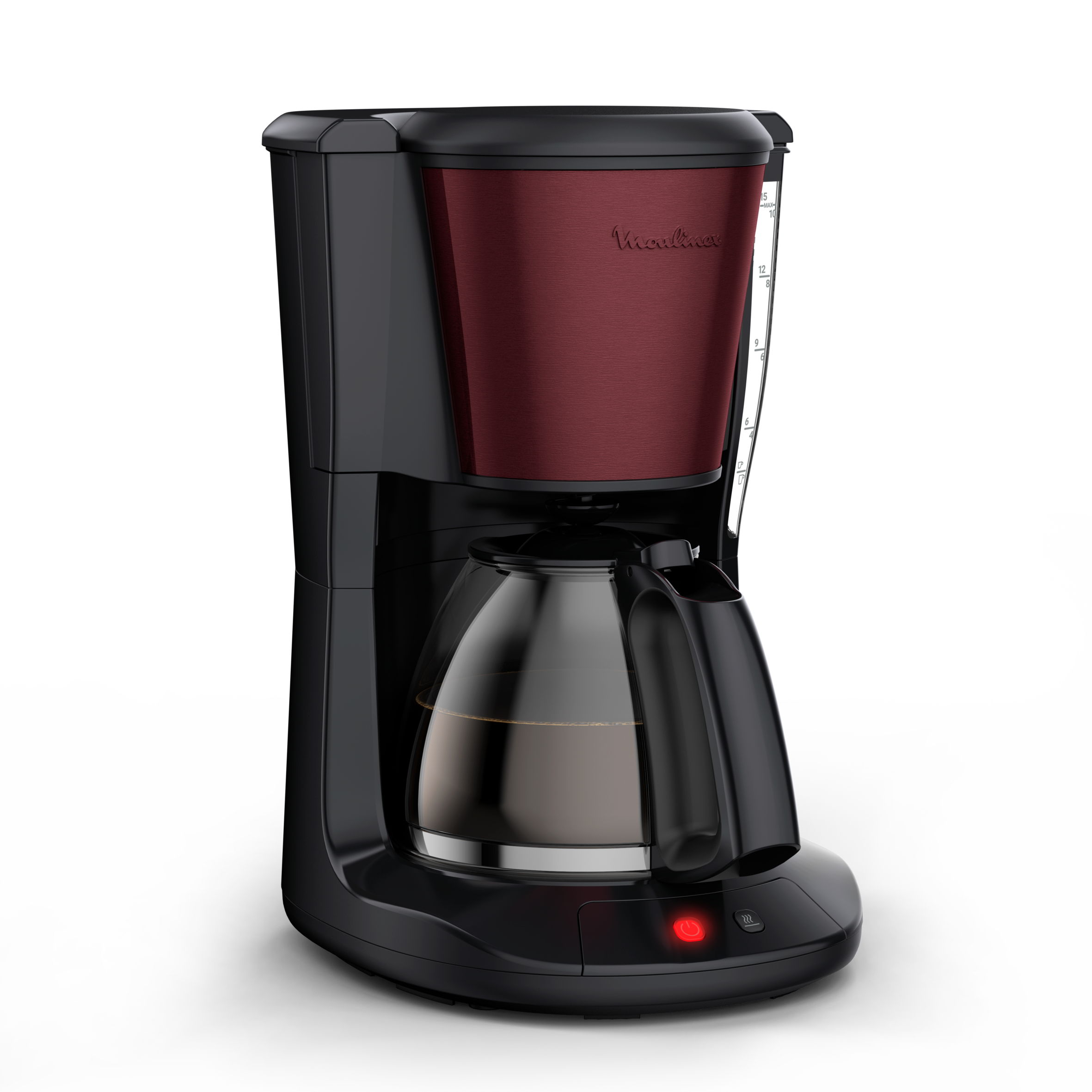 Subito, Cafetière filtre Moulinex noire finition inox rouge