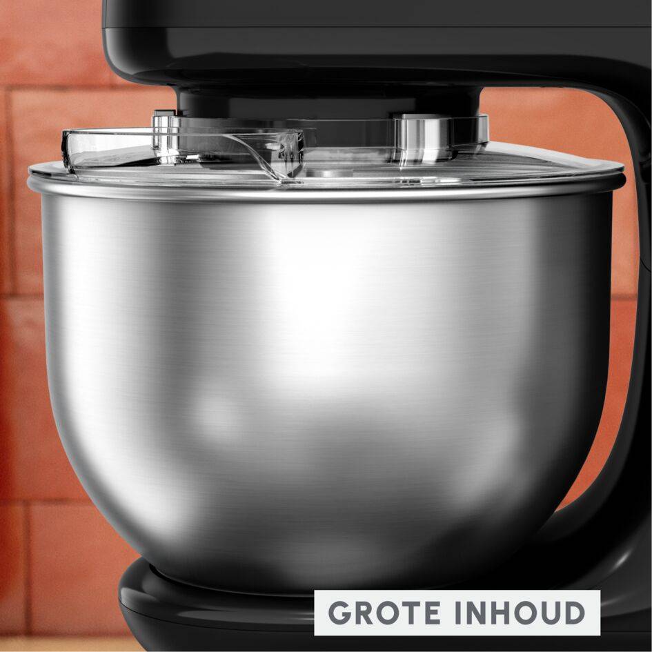 Bake Essential, standmixer met vleesmolen, 4.8 L kom, bakset, 800 W